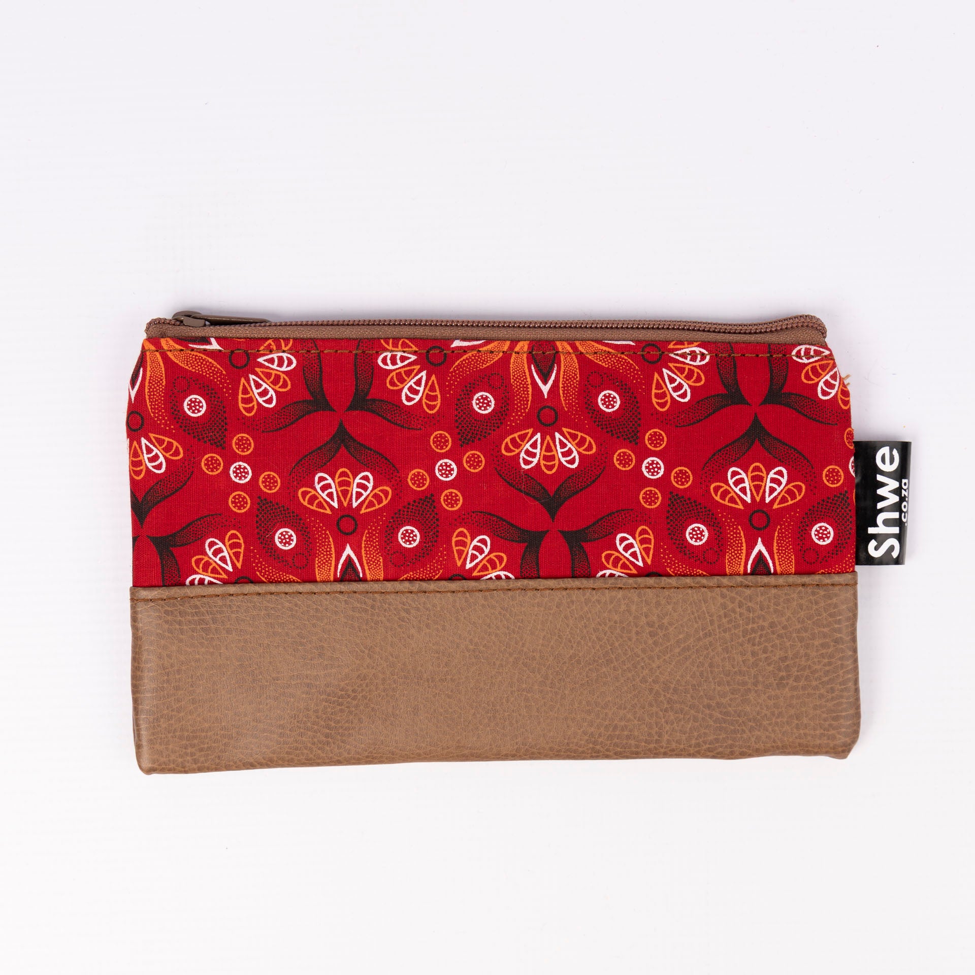 Shwe Leather-Look Clutch Bag