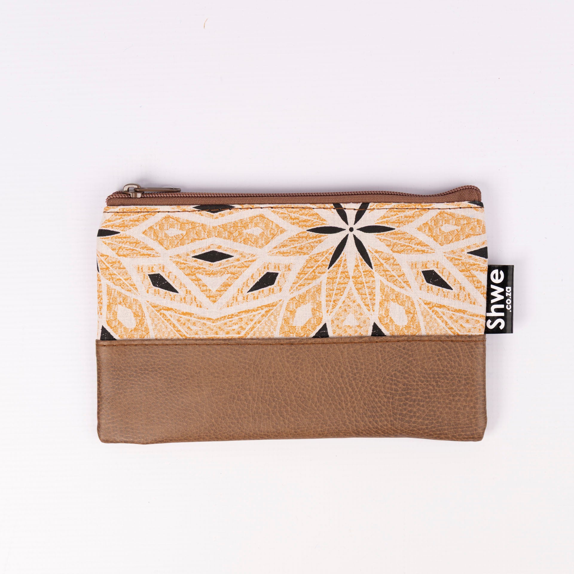 Shwe Leather-Look Clutch Bag