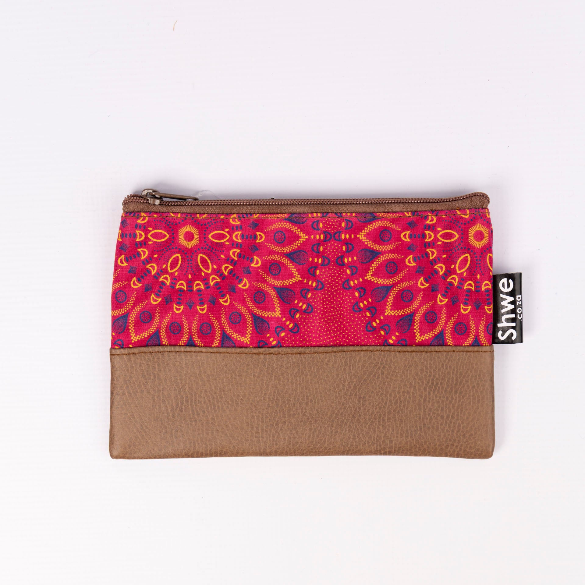 Shwe Leather-Look Clutch Bag