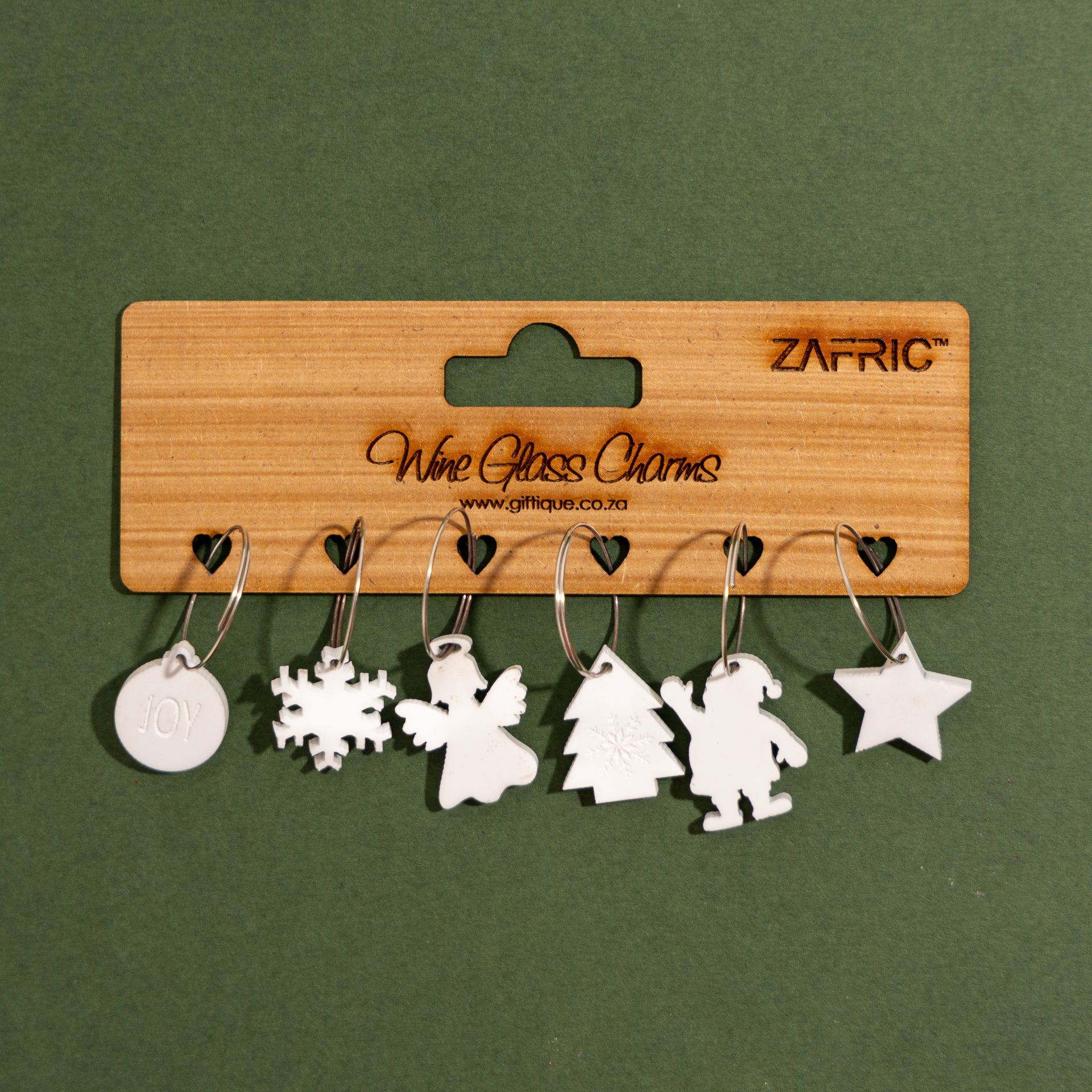 Christmas Wine Glass Charms (assorted colours)