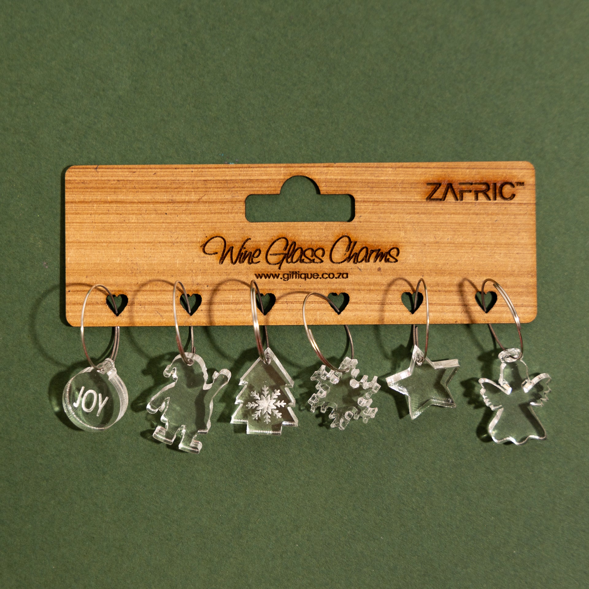 Christmas Wine Glass Charms (assorted colours)
