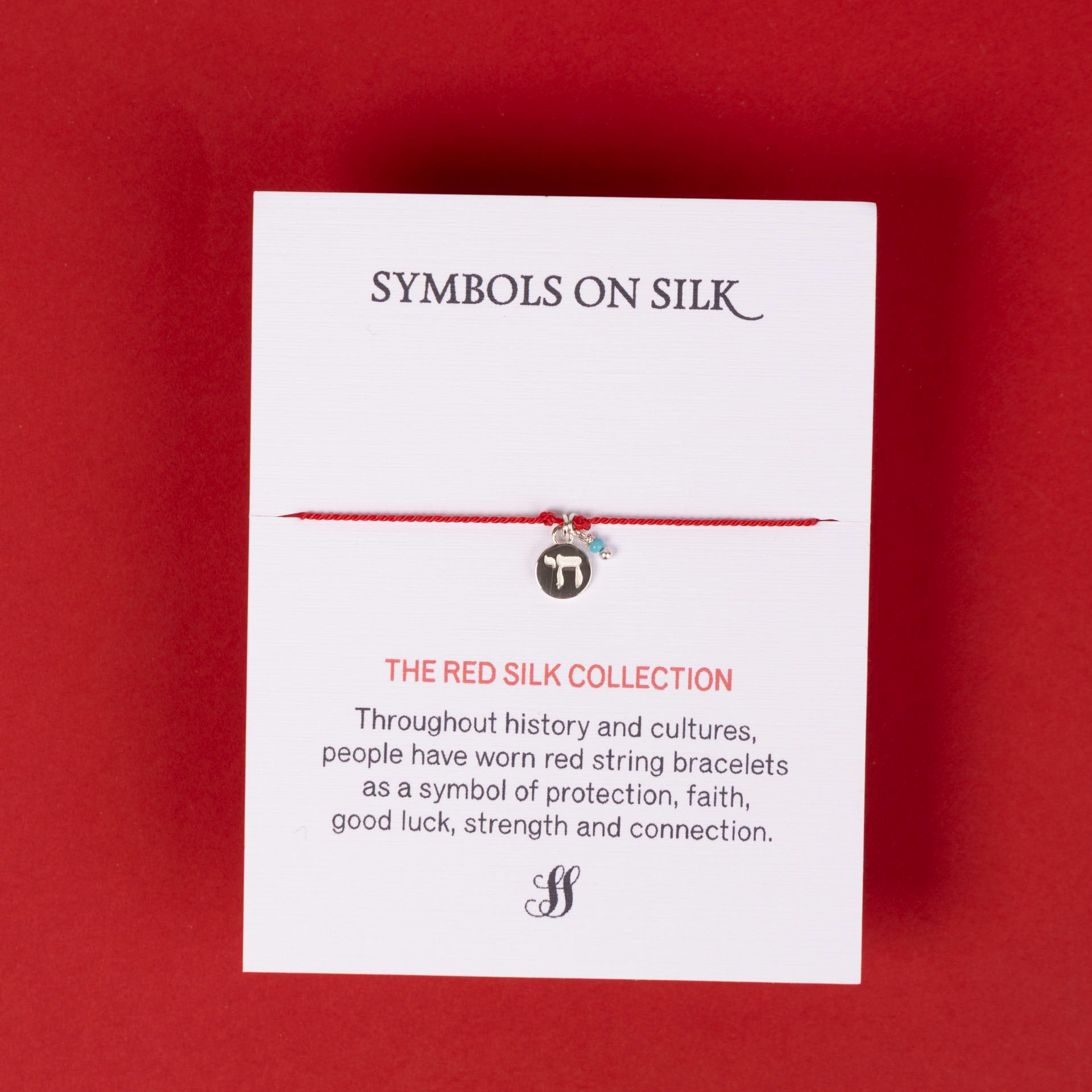 The Red Silk Bracelet Collection (assorted charms)