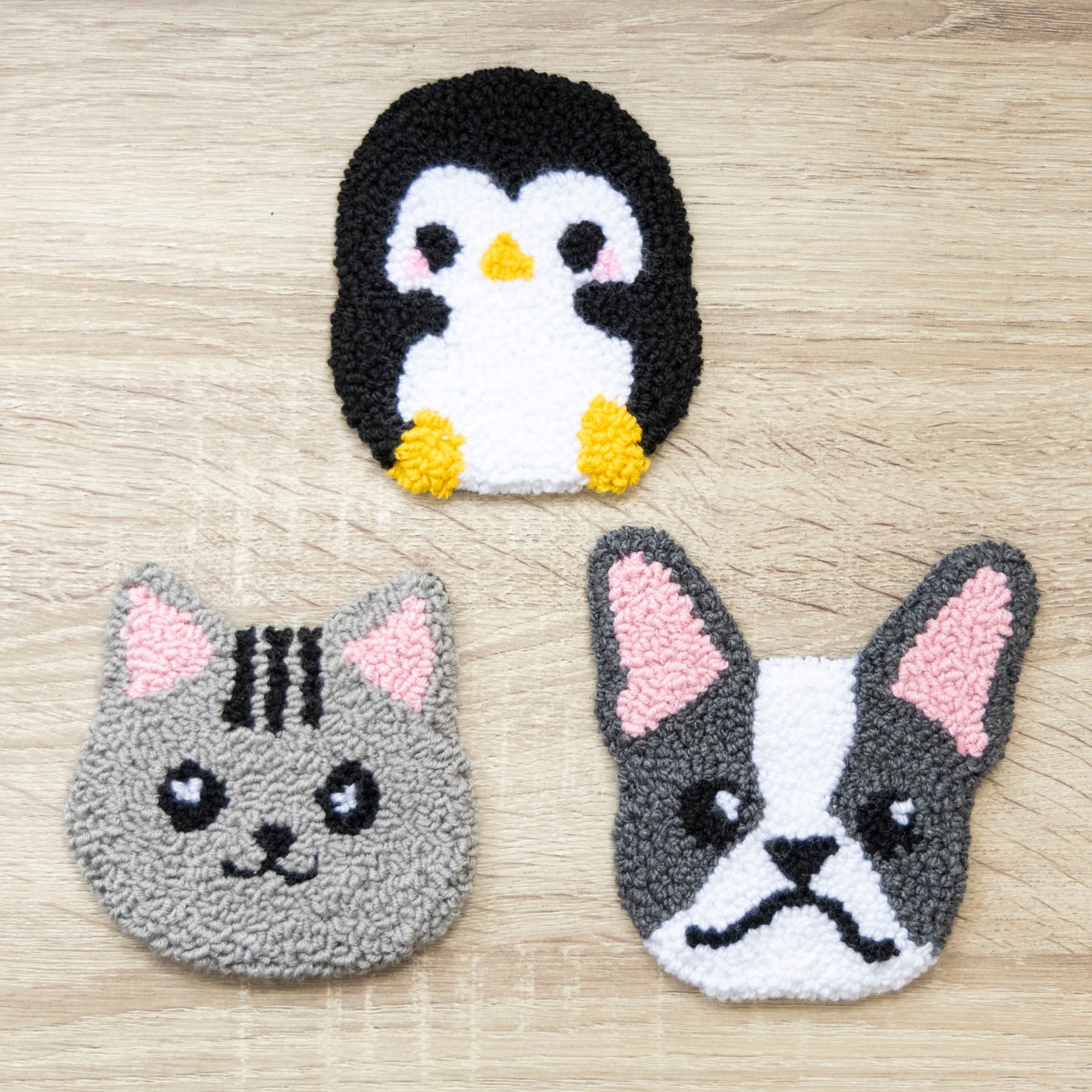 Animal Mug Rugs (assorted designs)