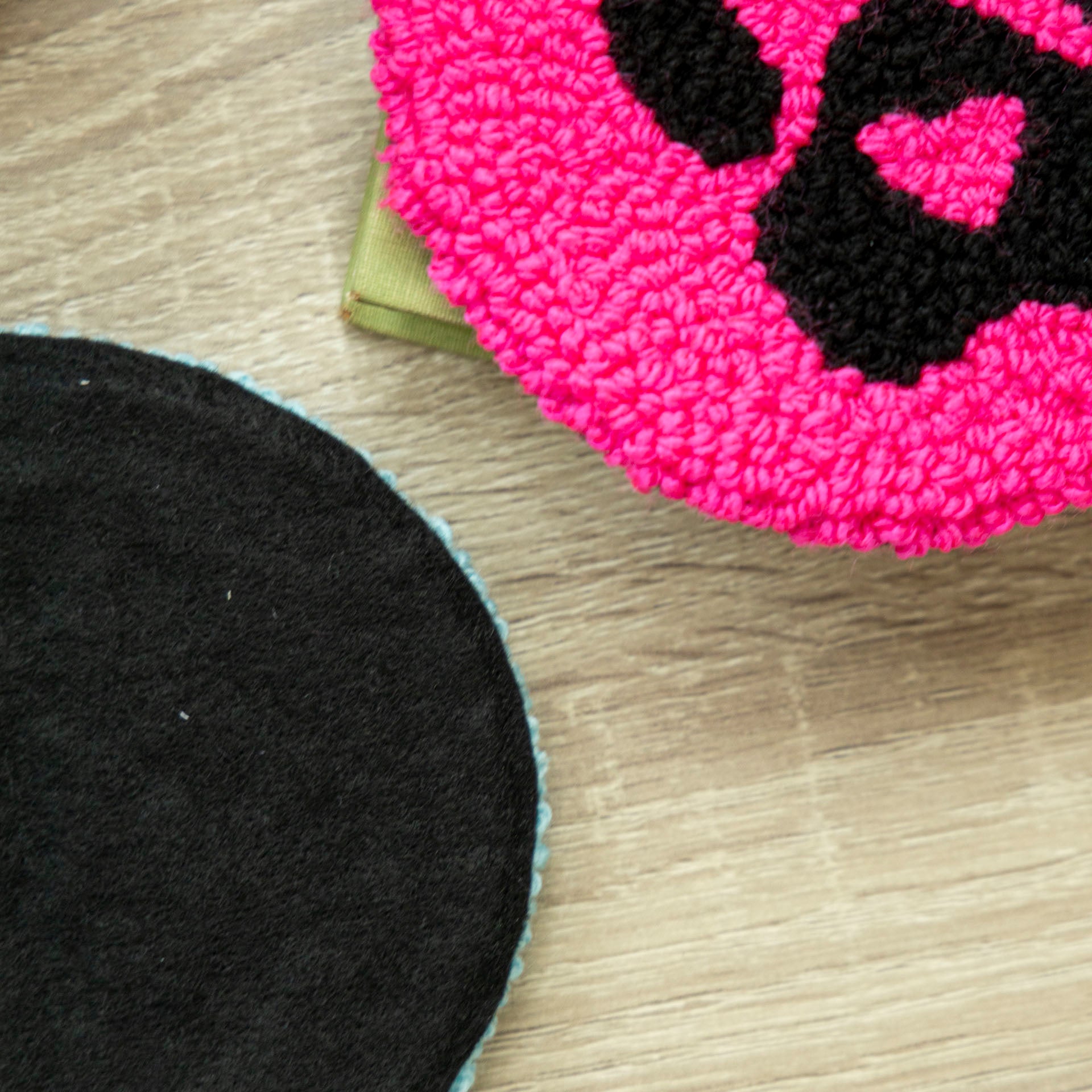 Paw Print Mug Rug (Blue or Pink)