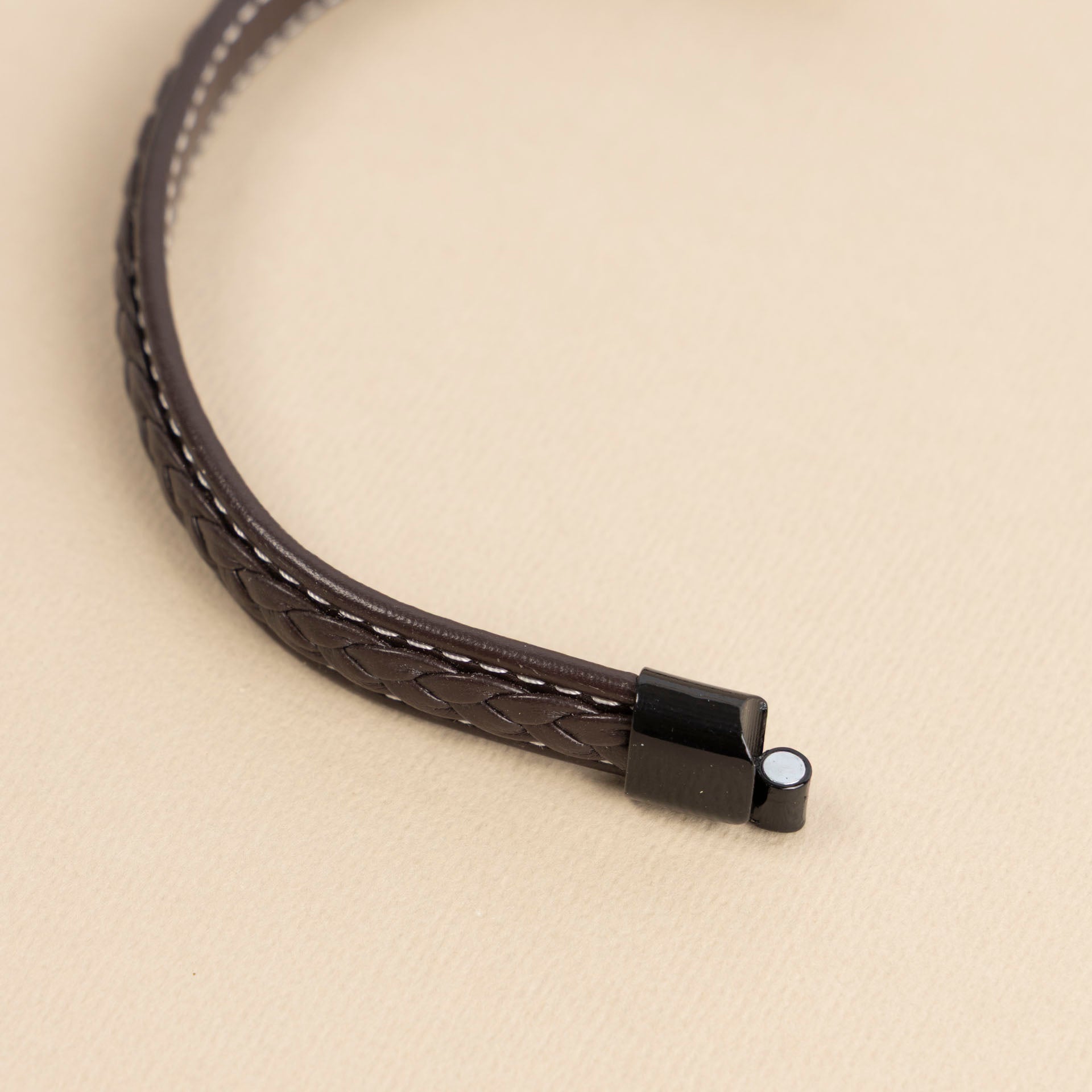 Men's Braided PU Leather Bracelet (Black or Brown)