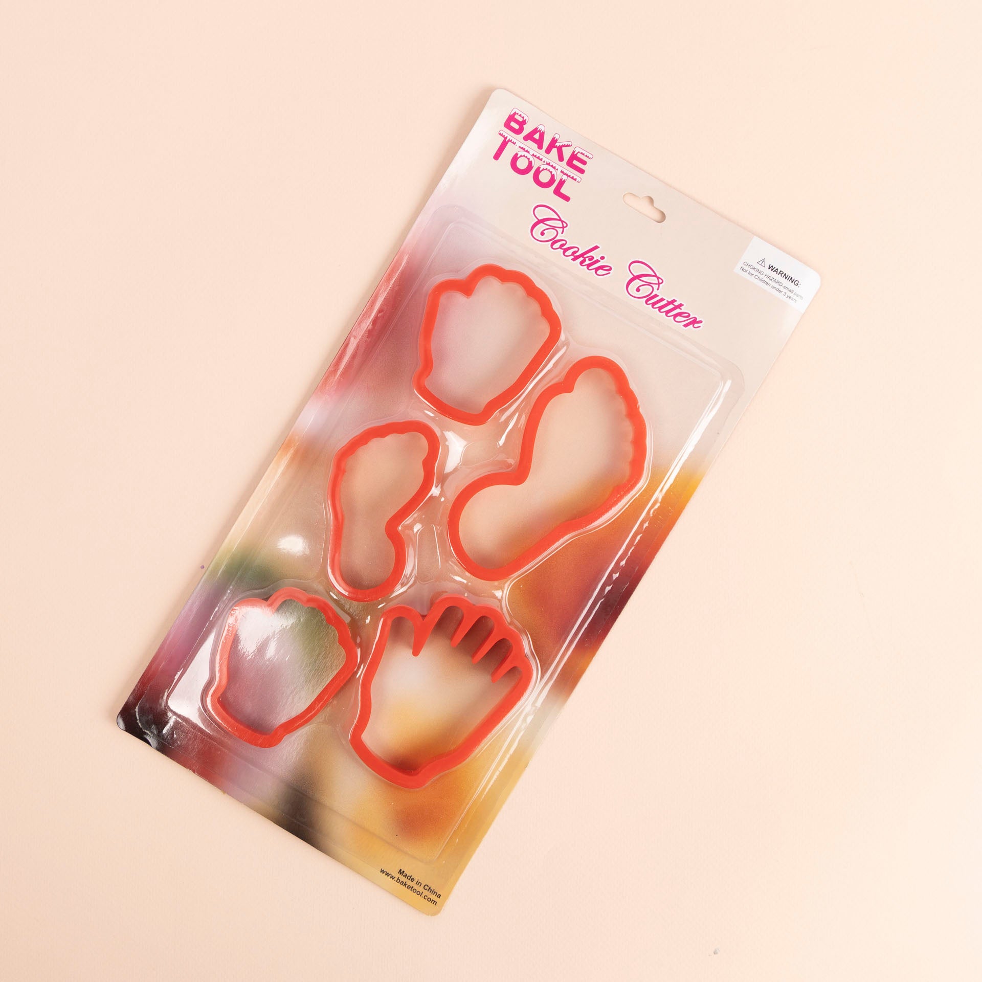 Hand and Foot Cookie Cutters (set of 5)