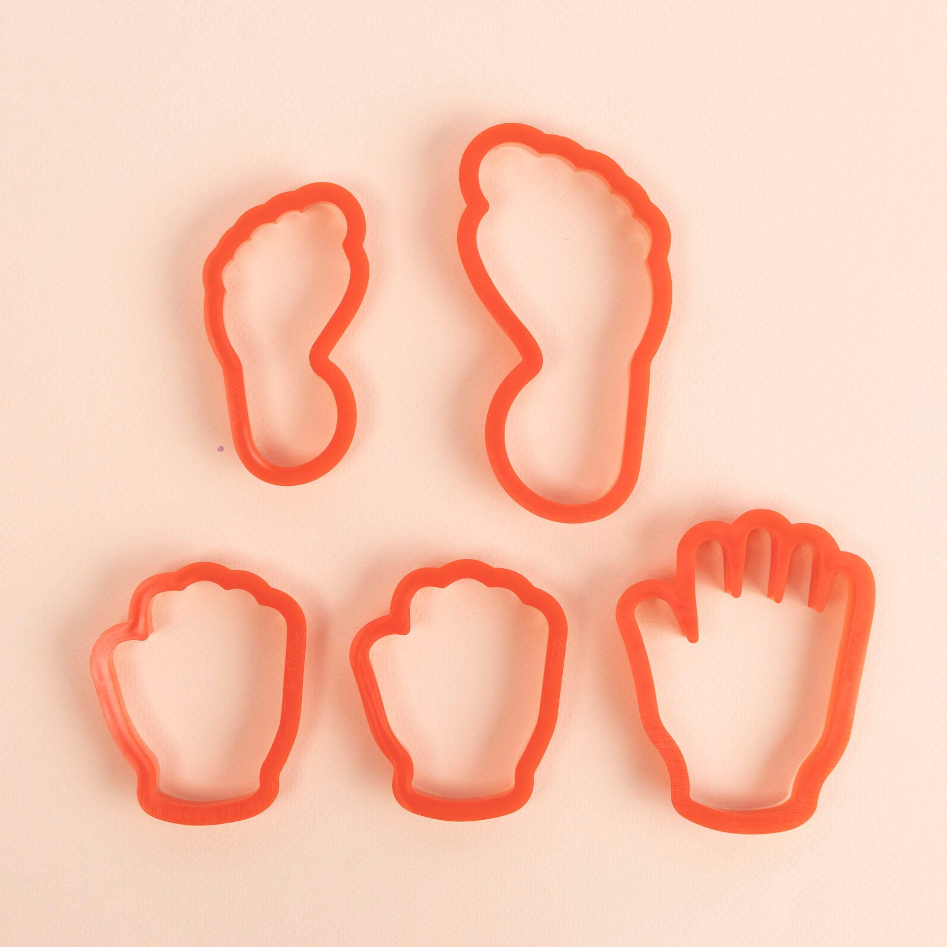 Hand and Foot Cookie Cutters (set of 5)