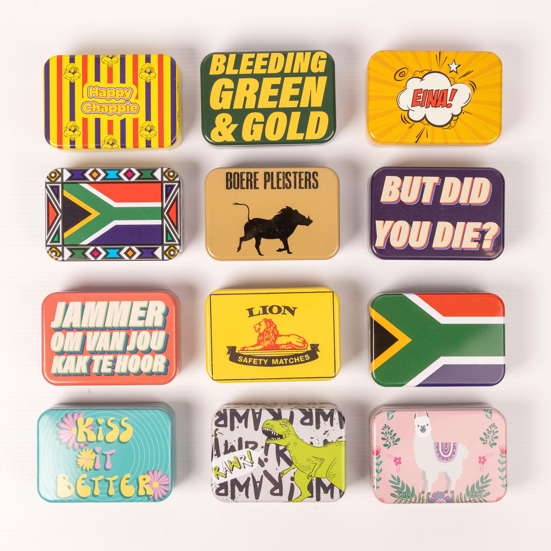 Novelty Plaster Tins (assorted designs)