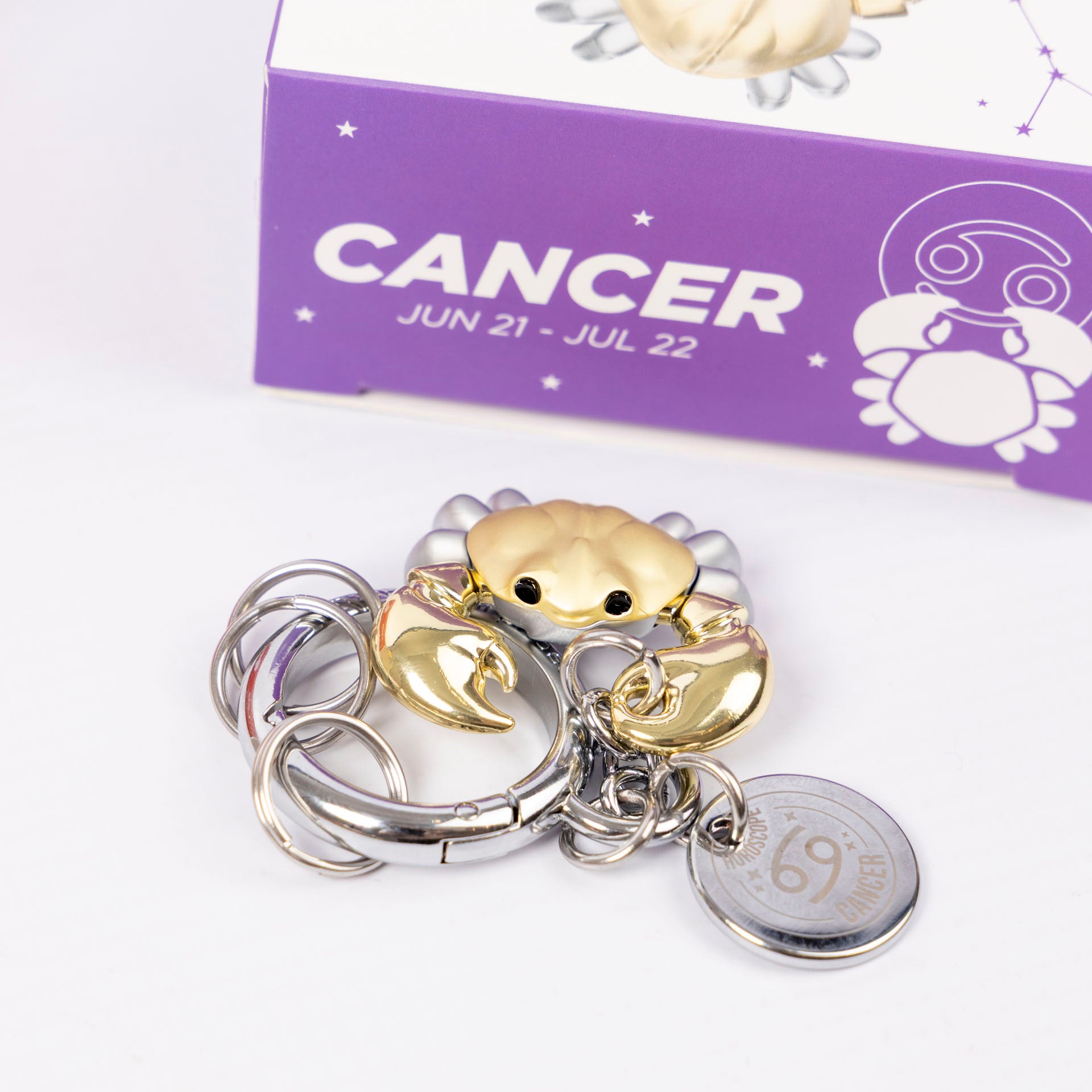 Zodiac Premium Metal Bag Charms