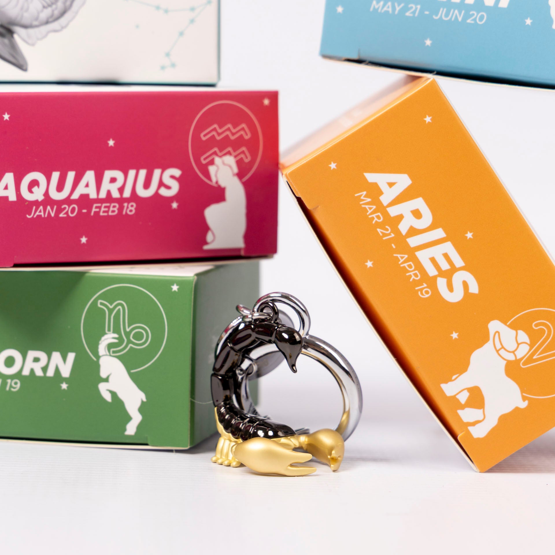 Zodiac Premium Metal Bag Charms