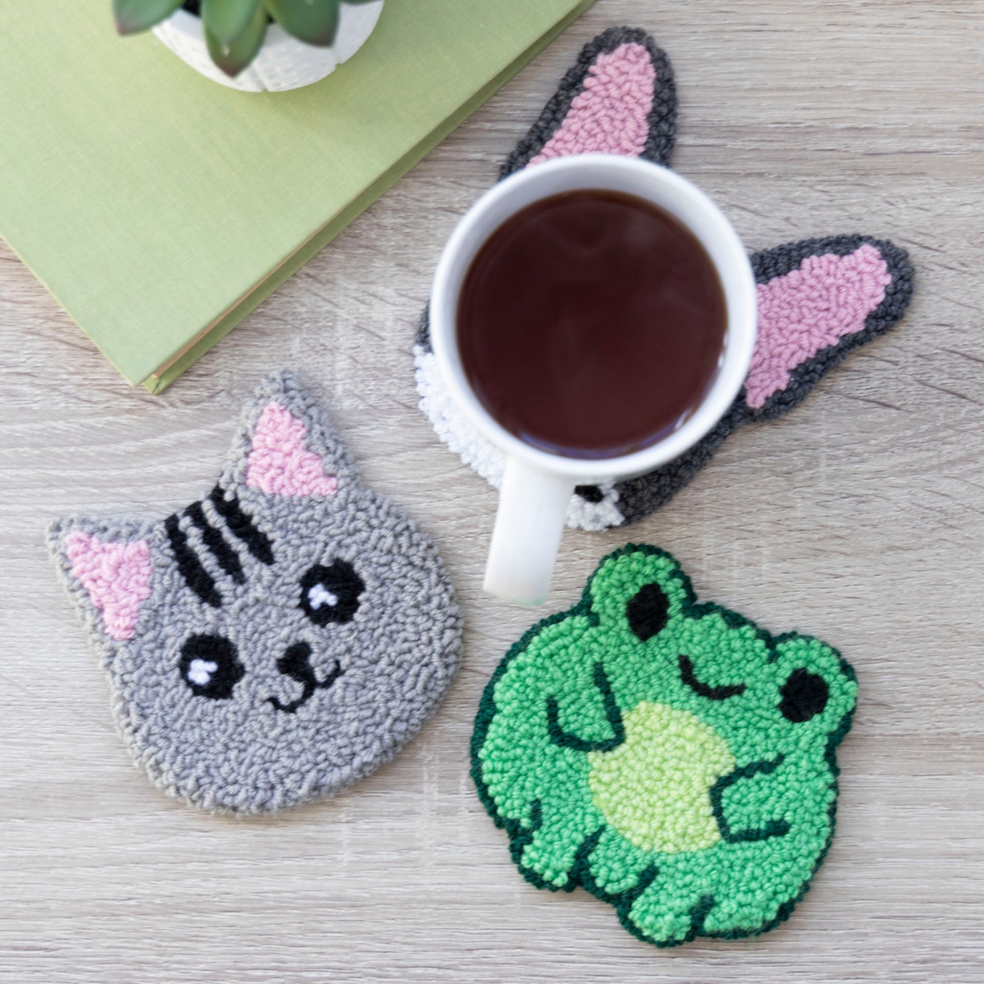 Animal Mug Rugs (assorted designs)