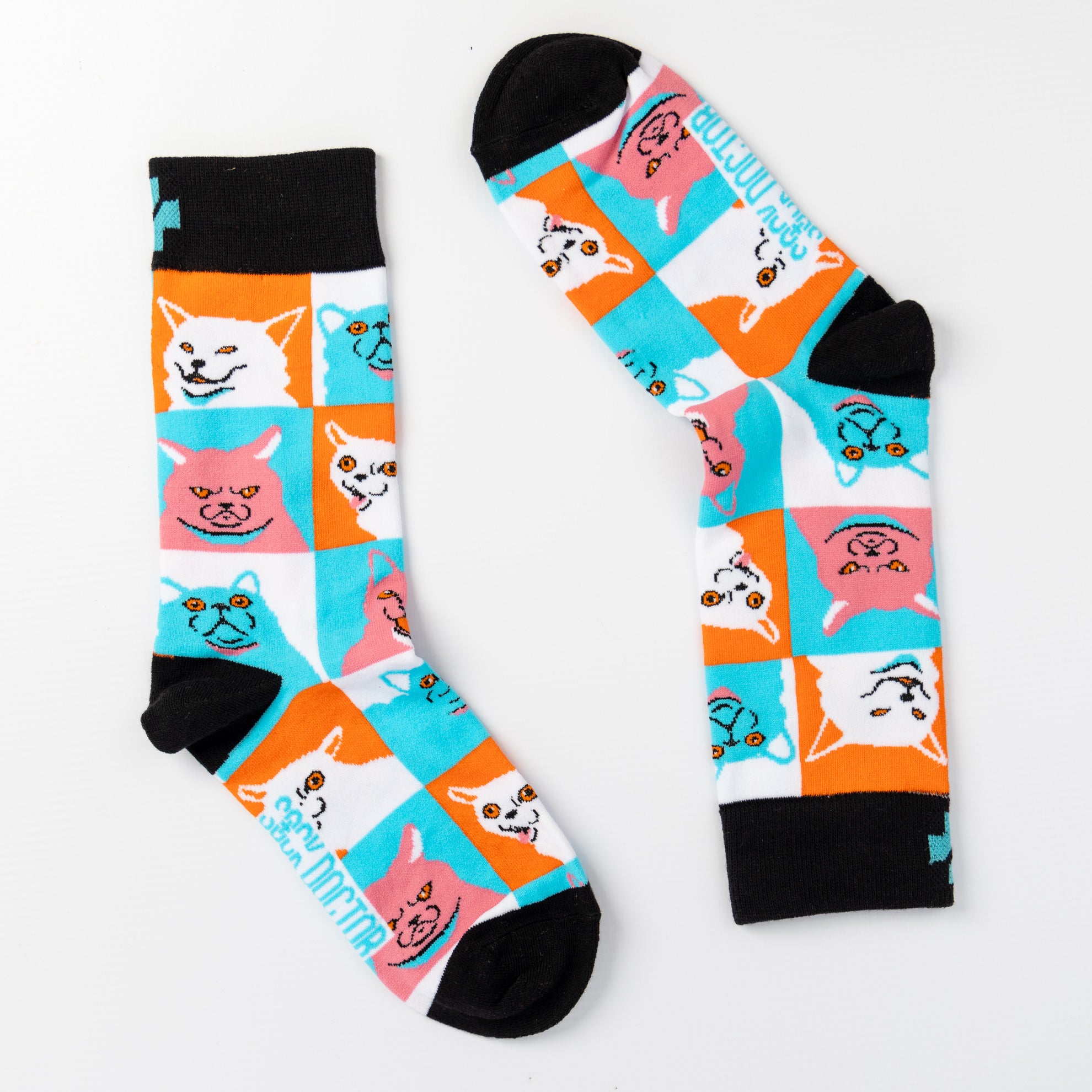 Cat Pop Art Socks