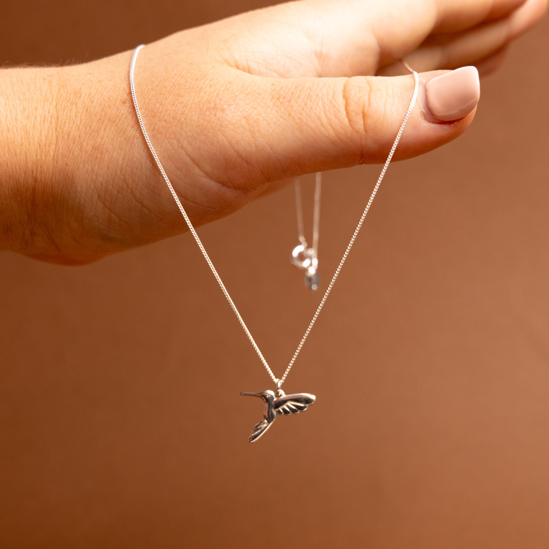 Sterling Silver Hummingbird Necklace