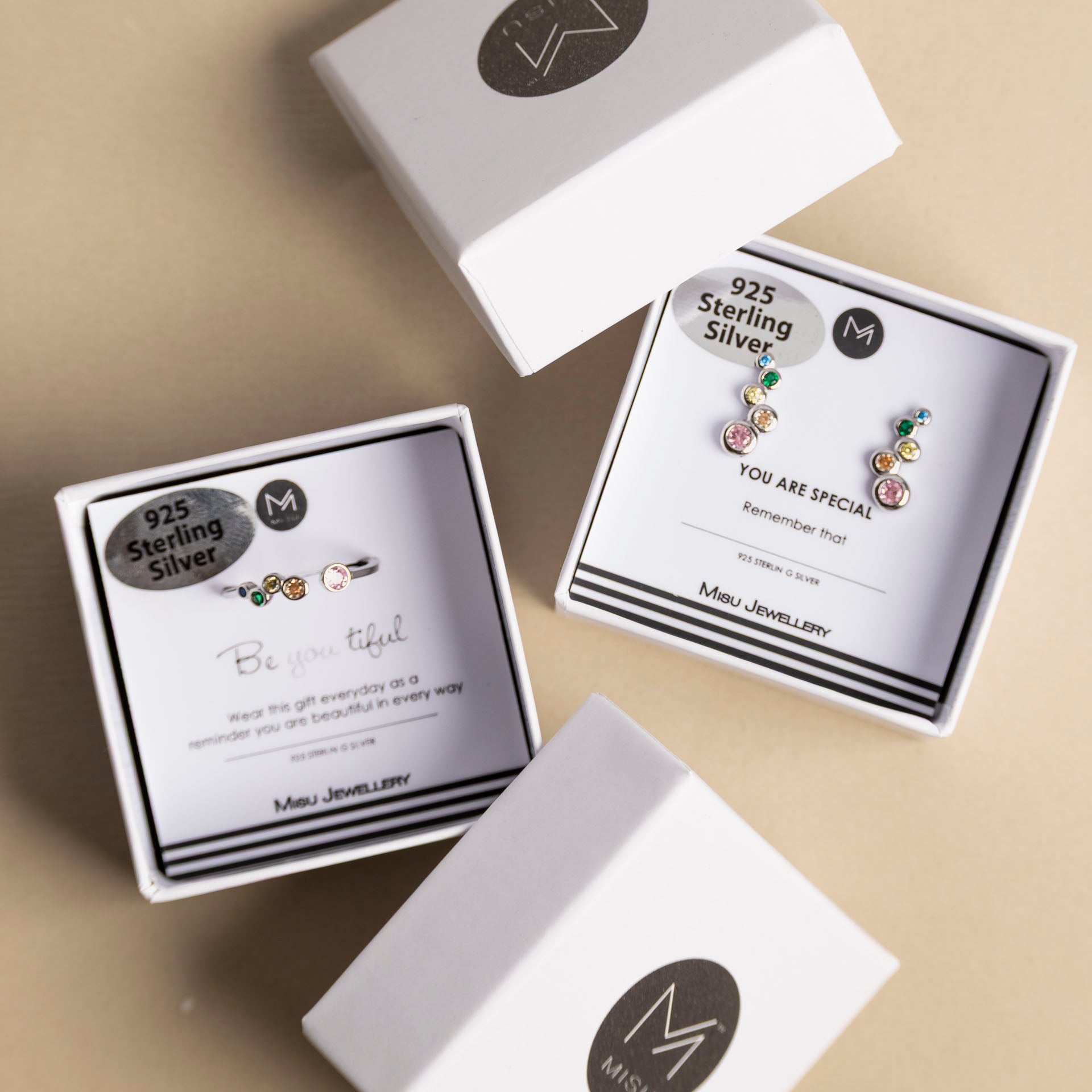 Sterling Silver Candy Cluster Stud Earrings