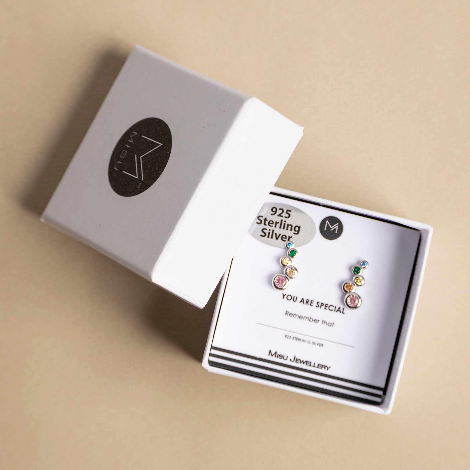 Sterling Silver Candy Cluster Stud Earrings