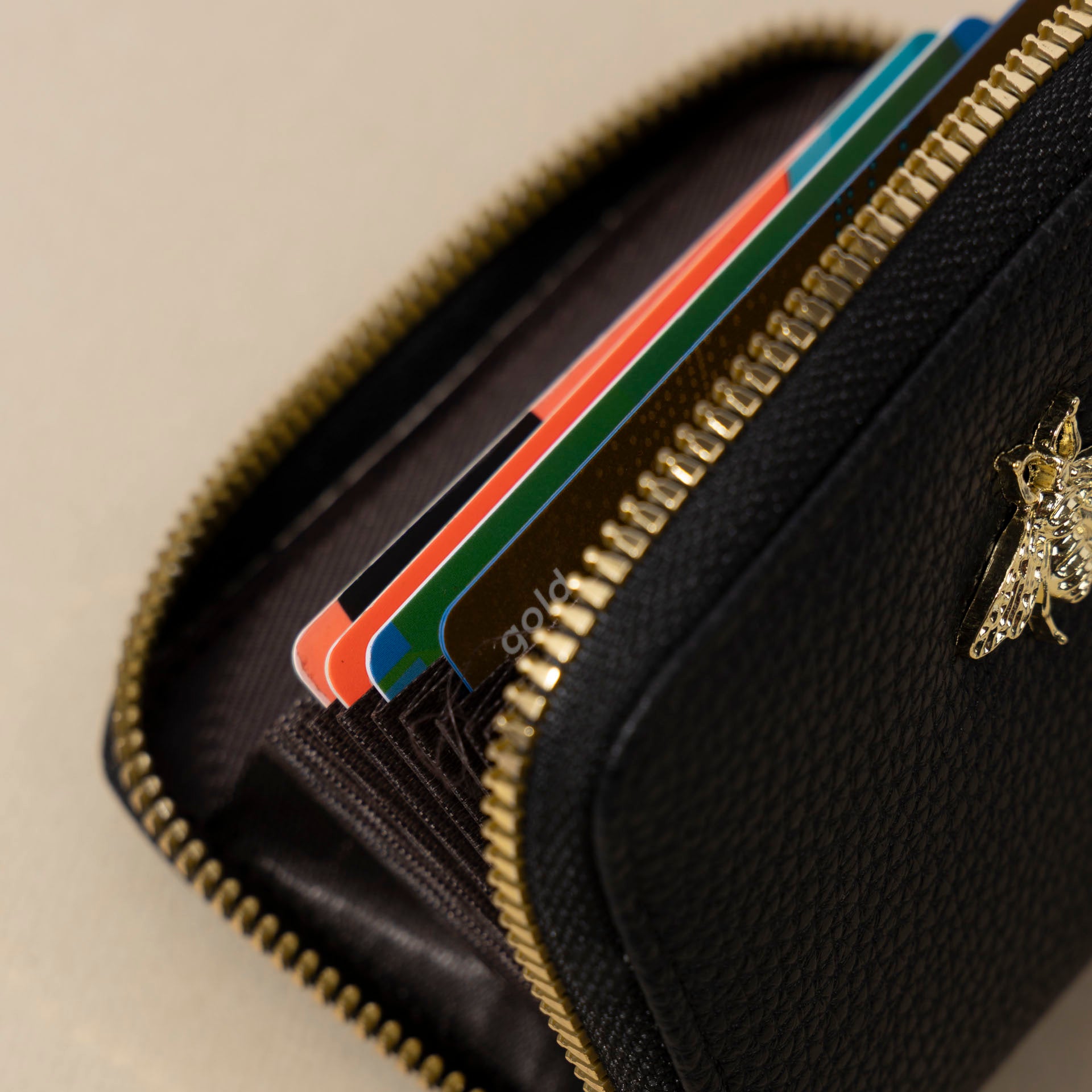 Little Bee PU Leather Card Holder