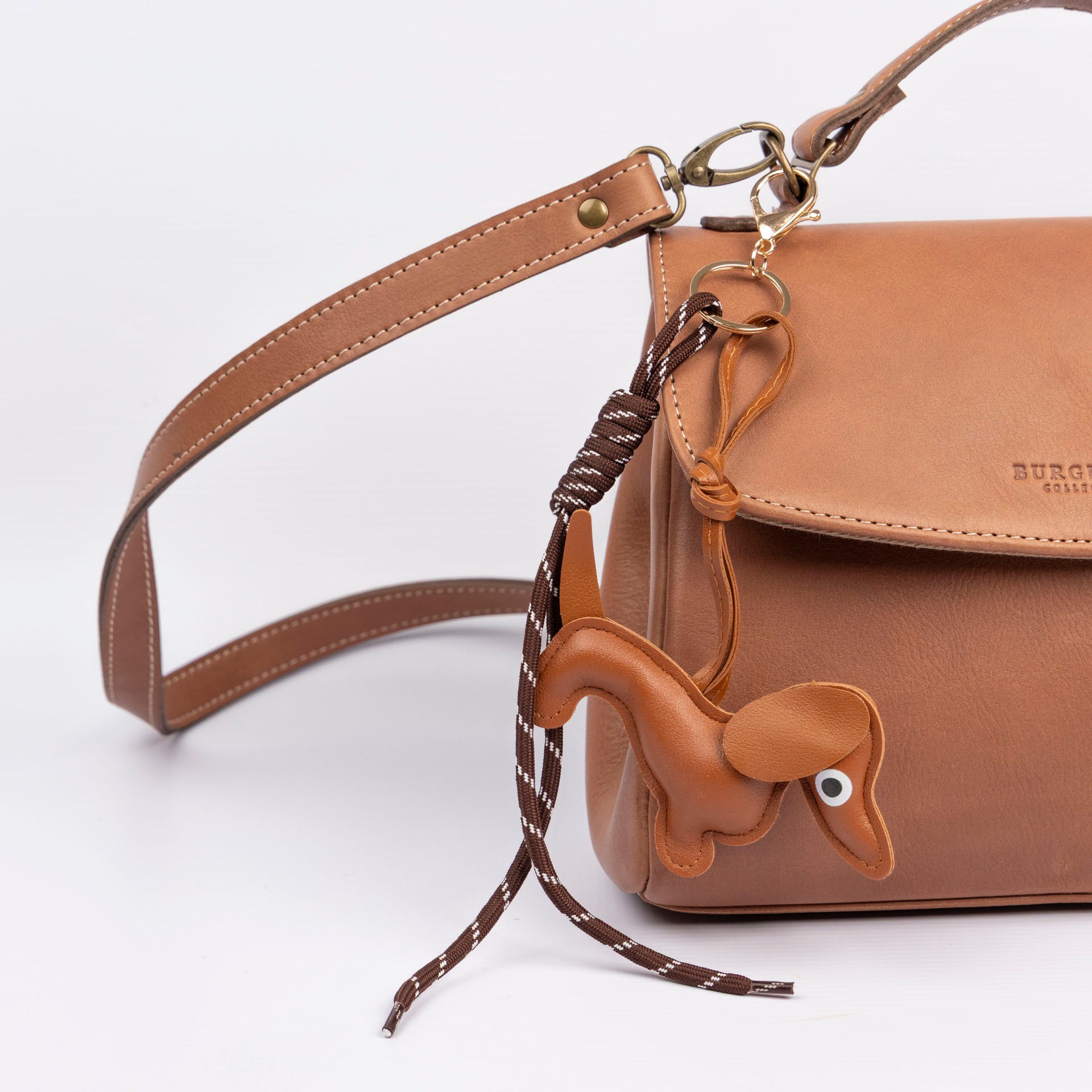 Dachshund PU Leather Bag Charm