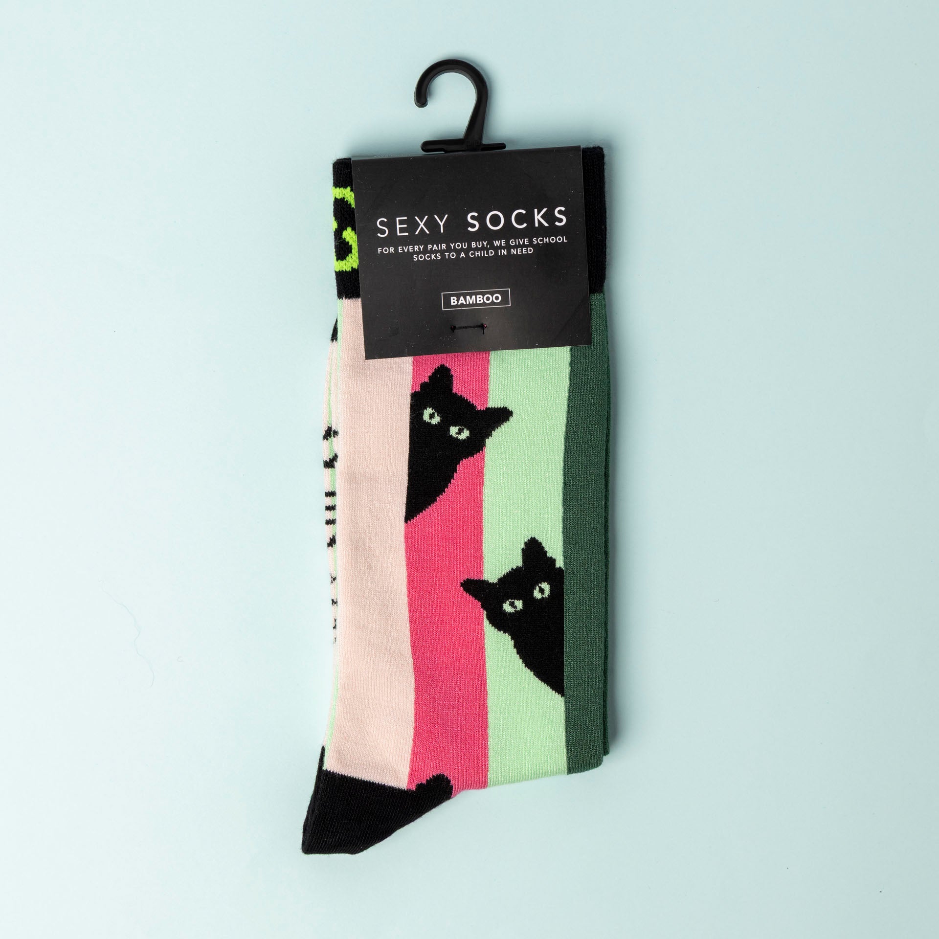 Men's Curious Cat Bamboo Socks
