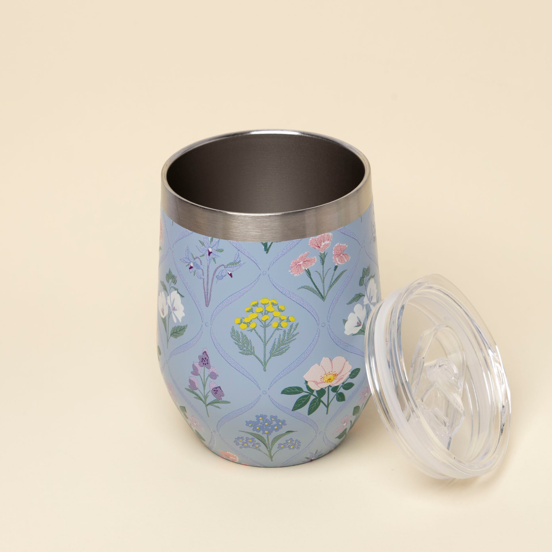 Floral Print Thermal Travel Mug