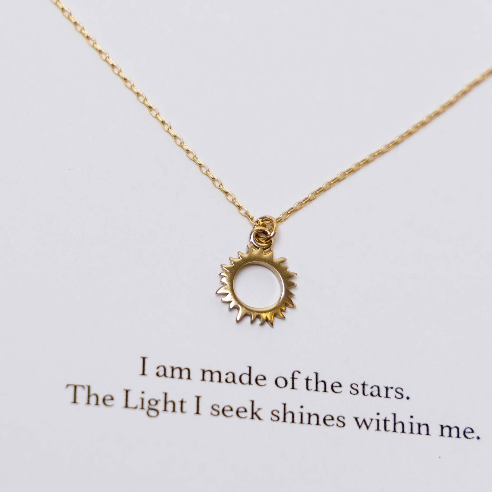 "Shine" Dainty Sun Necklace