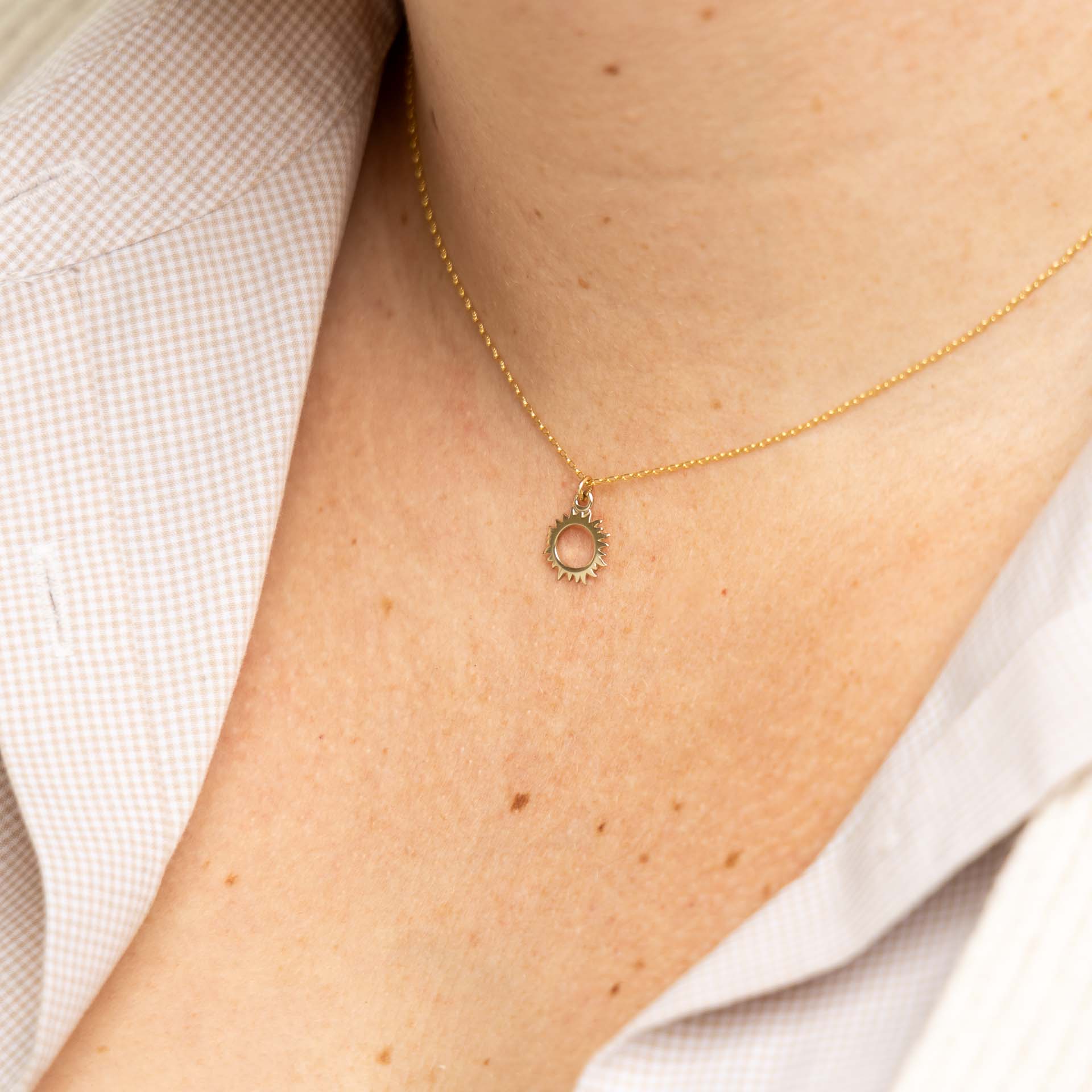 "Shine" Dainty Sun Necklace