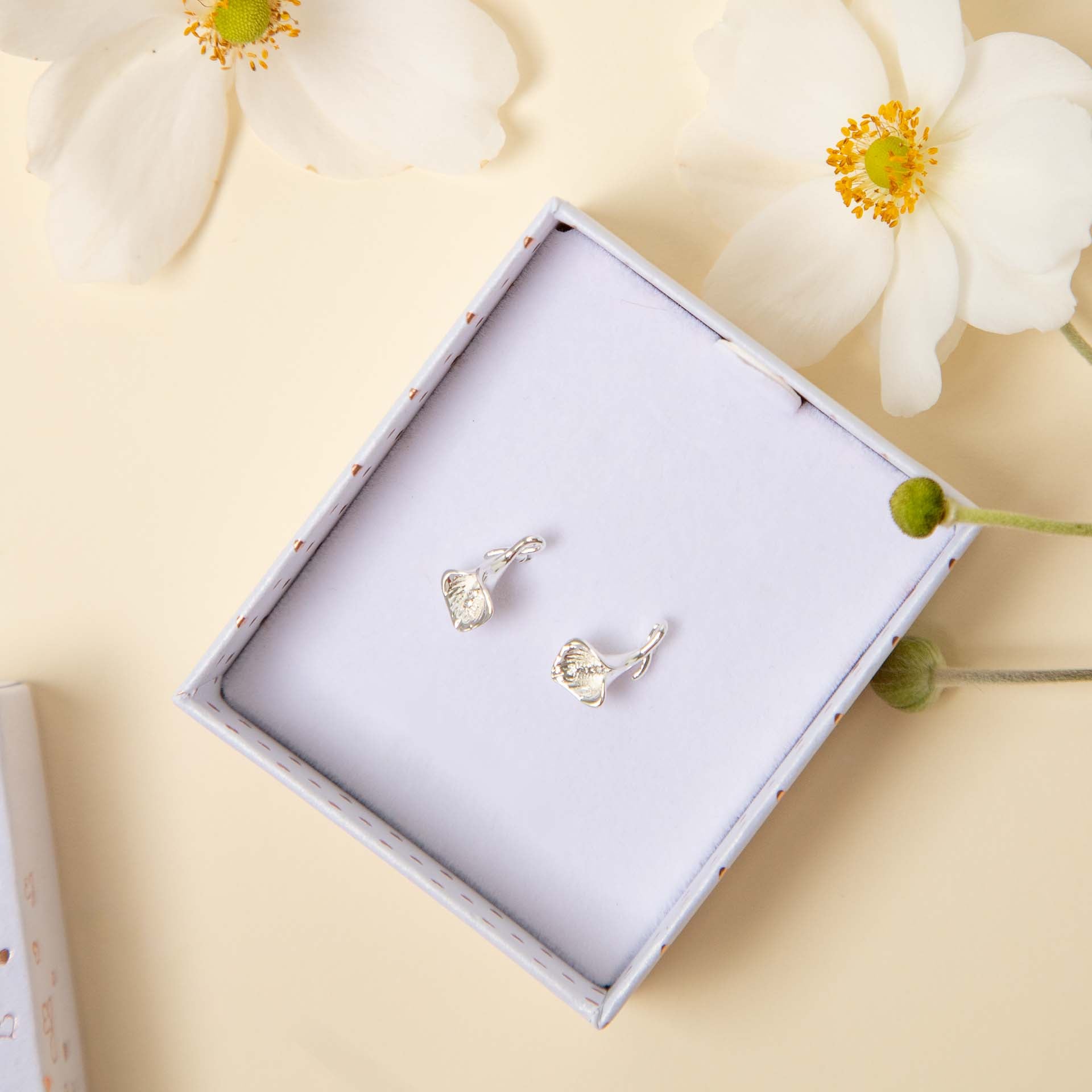 Calla Lily Looped Earrings
