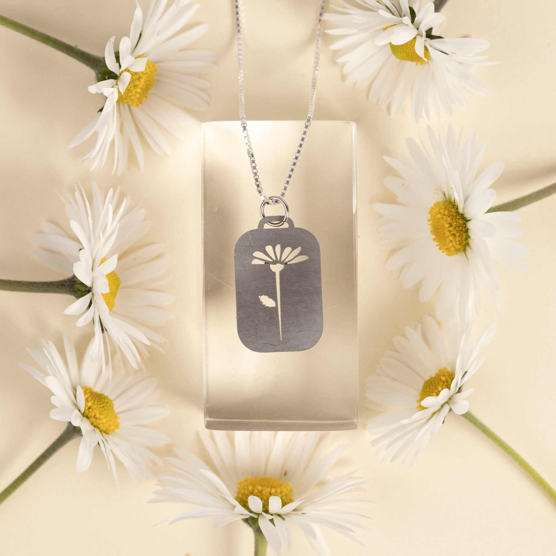 Birth Flower Necklaces (stainless steel)