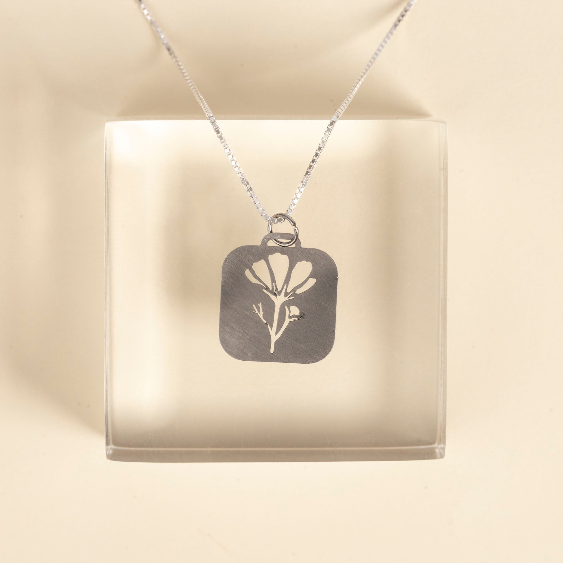 Birth Flower Necklaces (stainless steel)