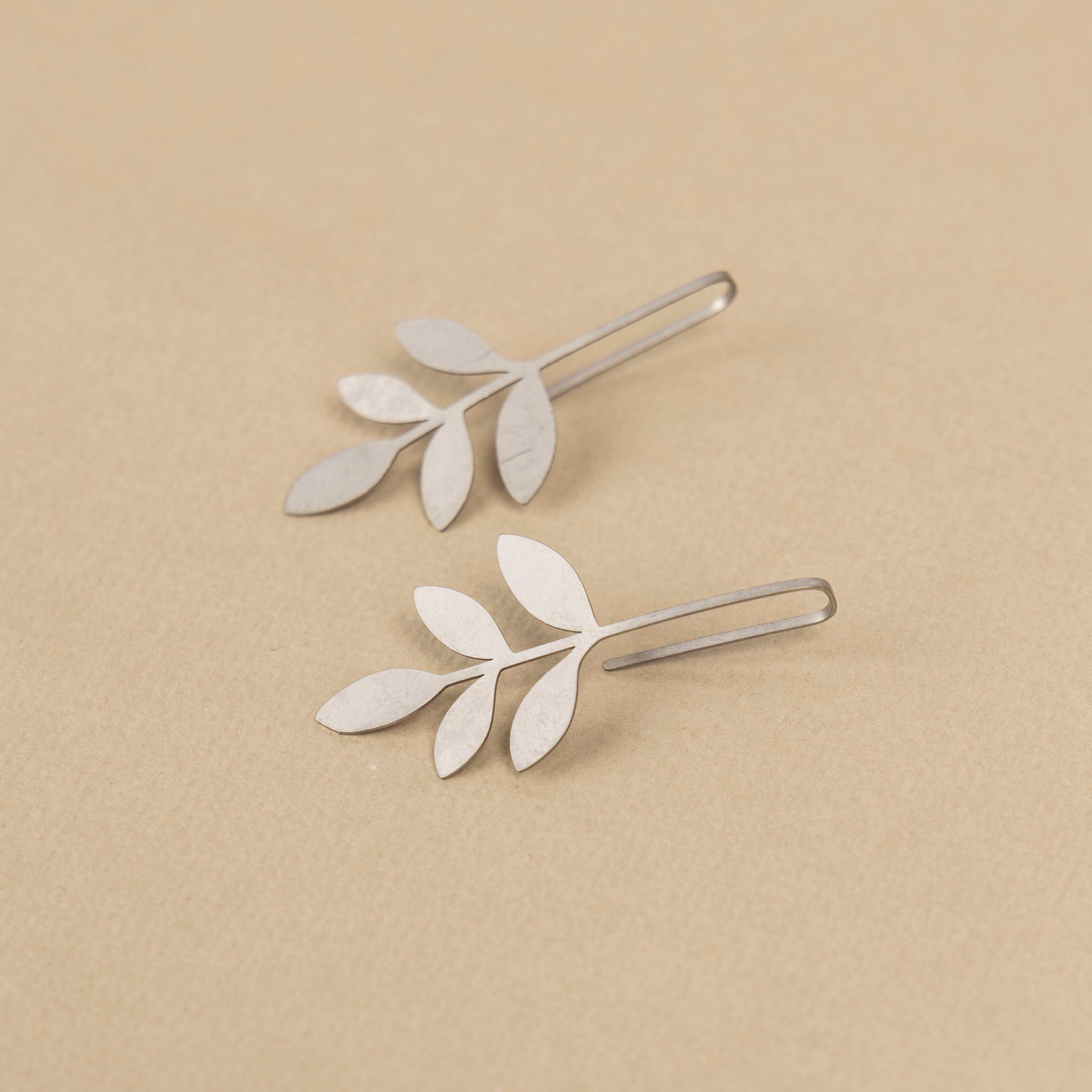 Leaf Natural Silhouette Drop Earrings (brass or stainless steel)