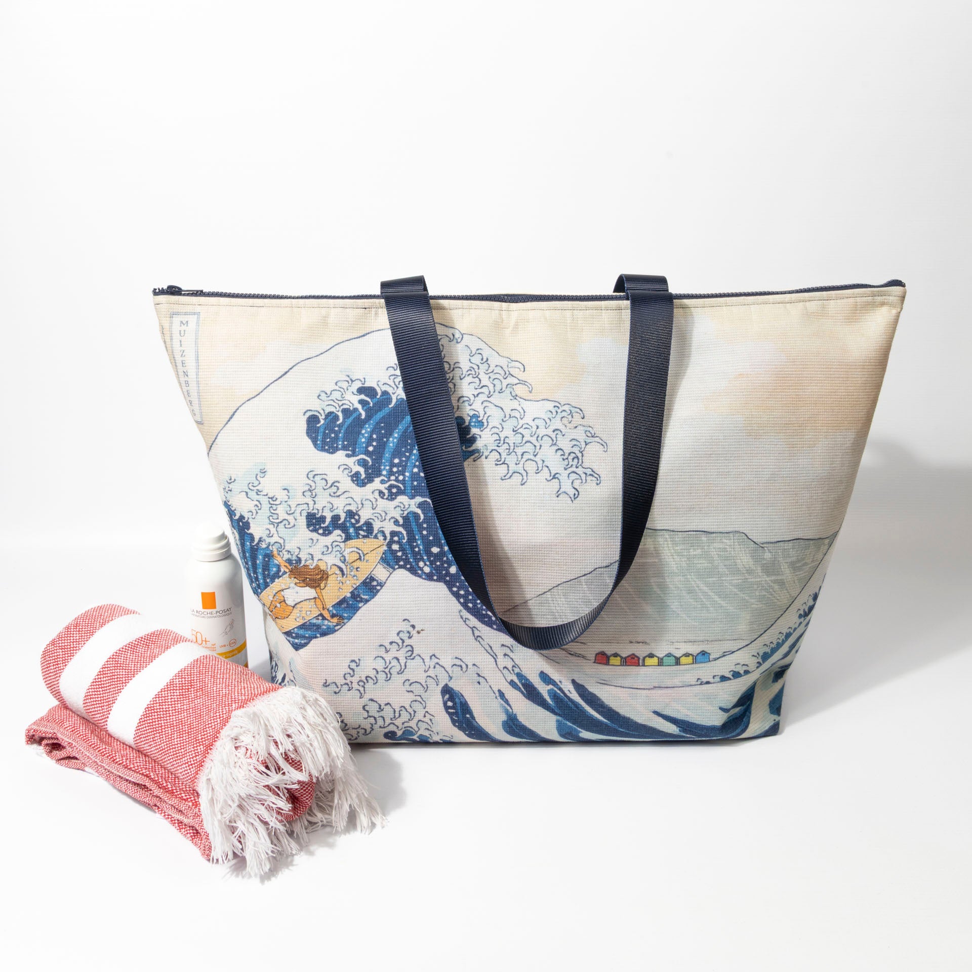 "The Great Wave Off Muizenberg" Beach Bag