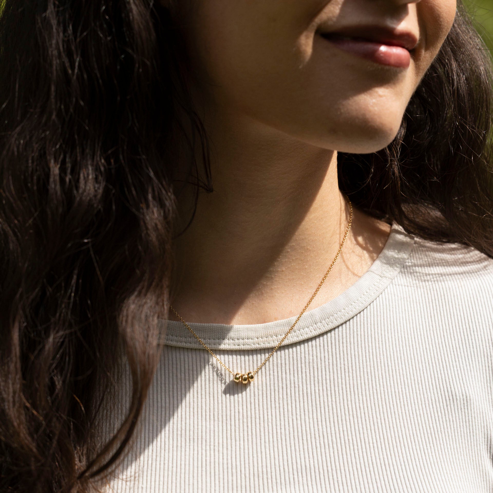 "Three Wishes" Gold-Dipped Necklace