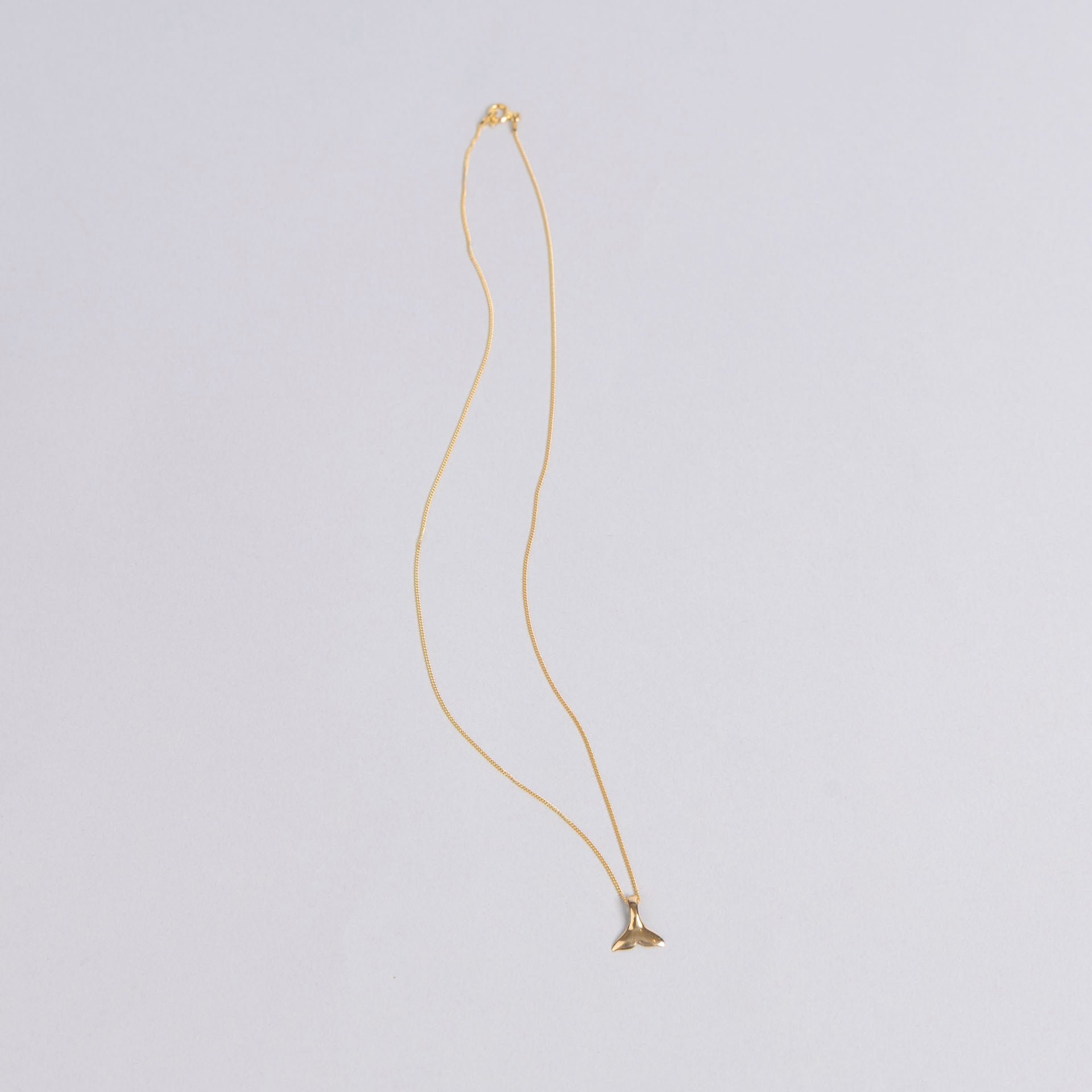 Whale Tail Necklace (Sterling Silver or Gold-Plated)