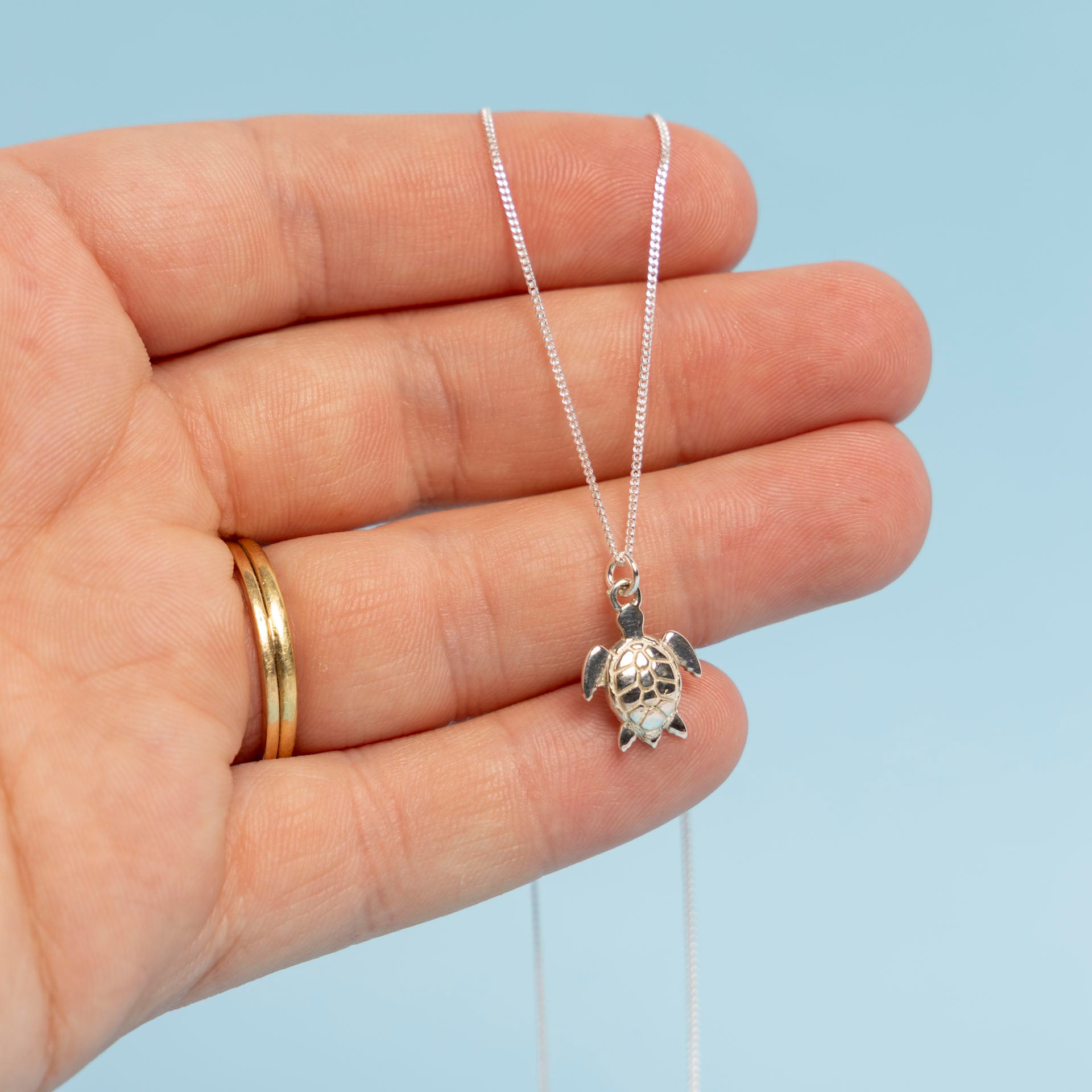 Sterling Silver Sea Turtle Necklace