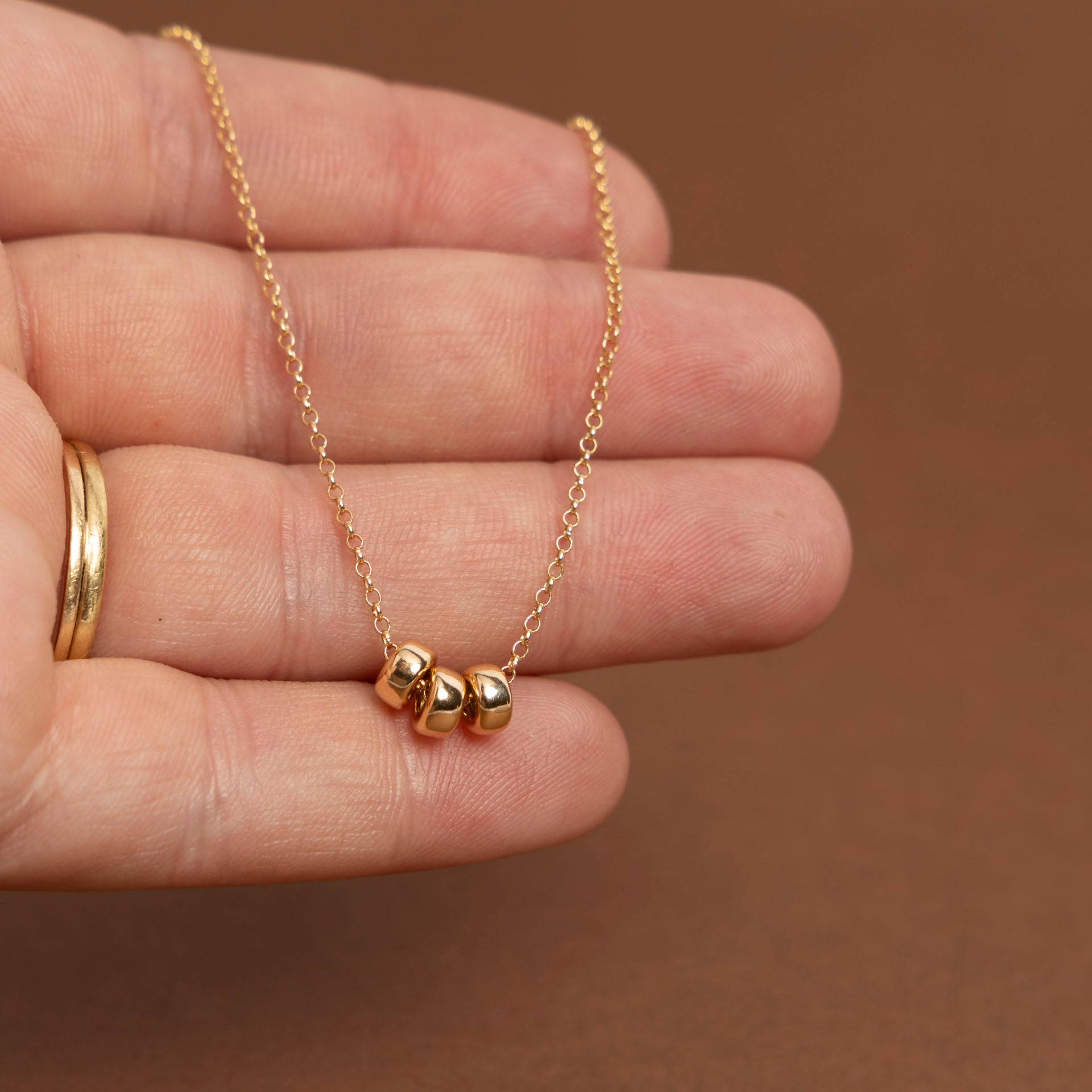 "Three Wishes" Gold-Dipped Necklace