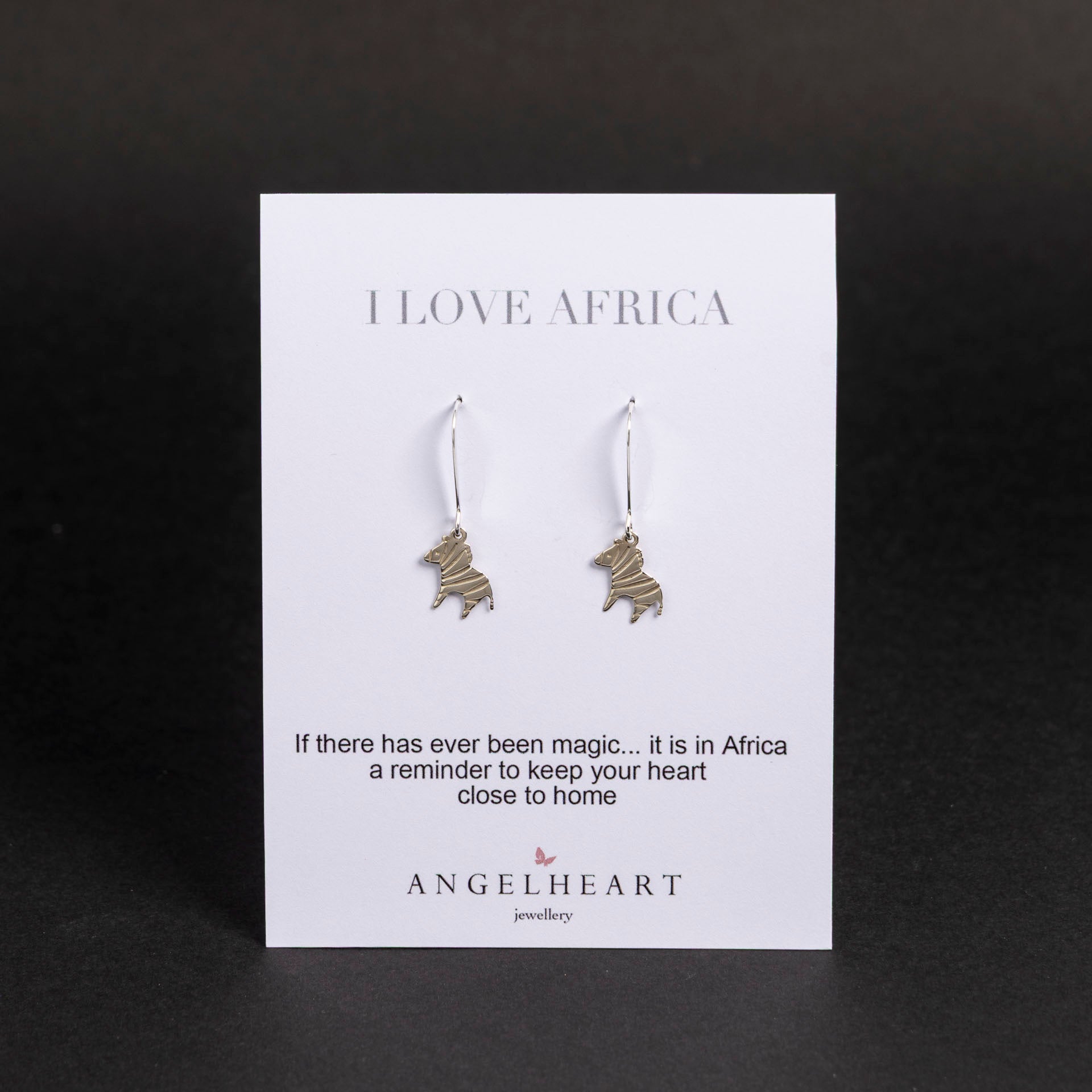 Sterling Silver Zebra Earrings