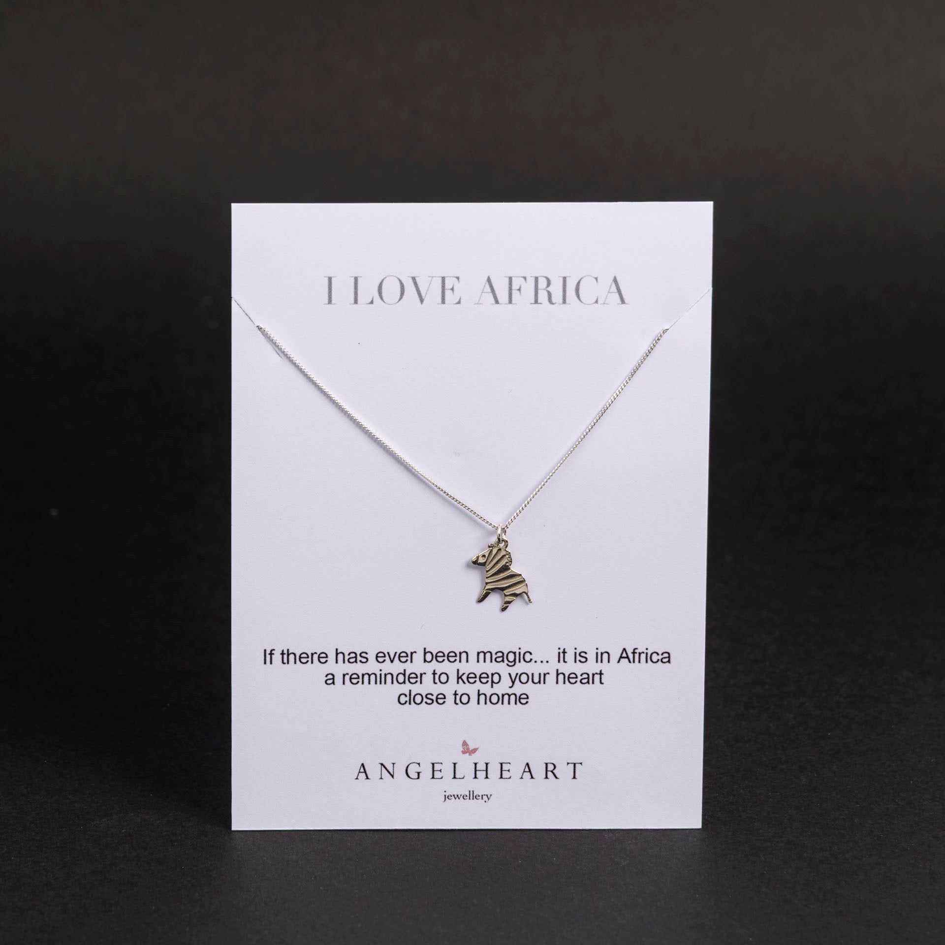 Sterling Silver Zebra Necklace