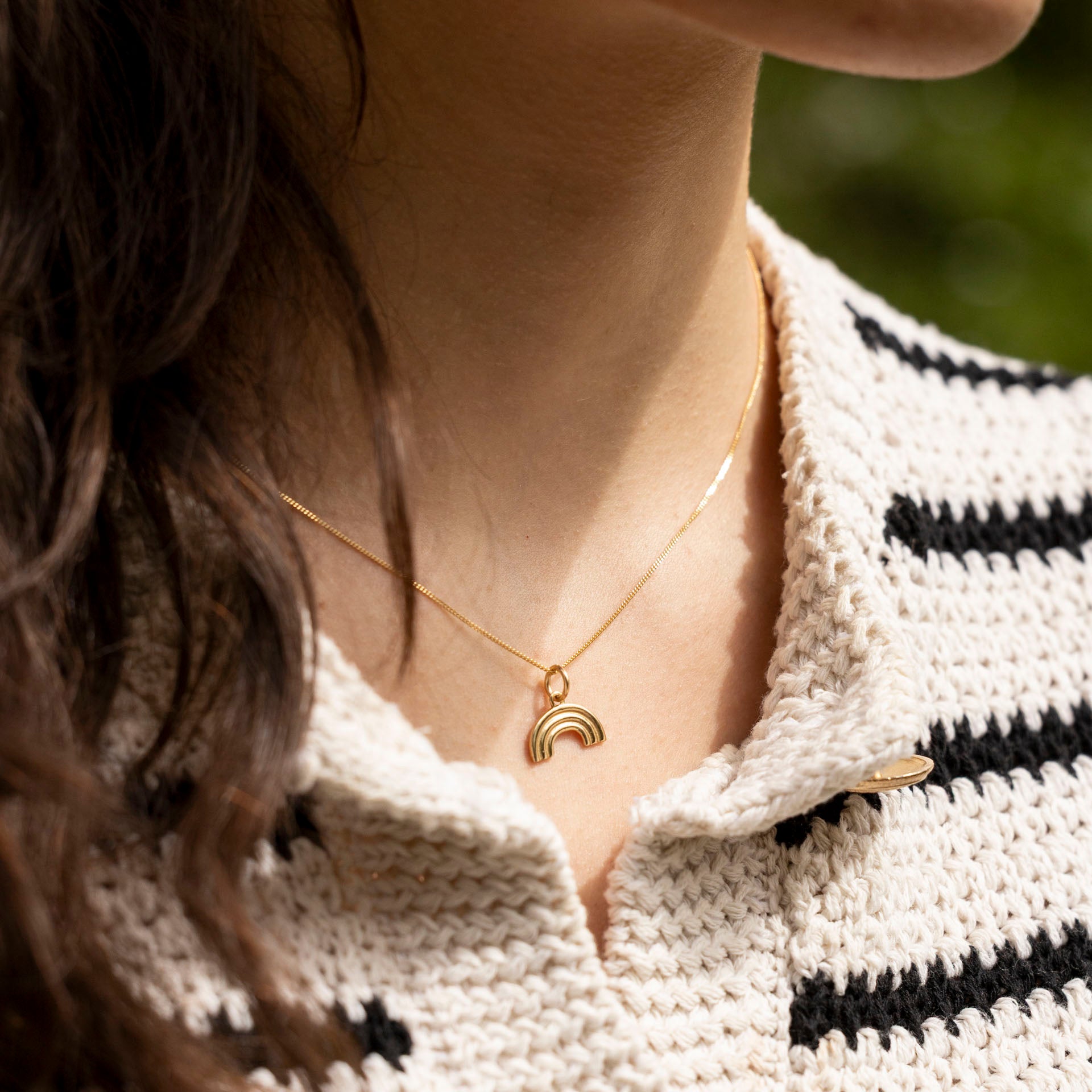 Rainbow Necklace (Gold-Dipped Sterling Silver)