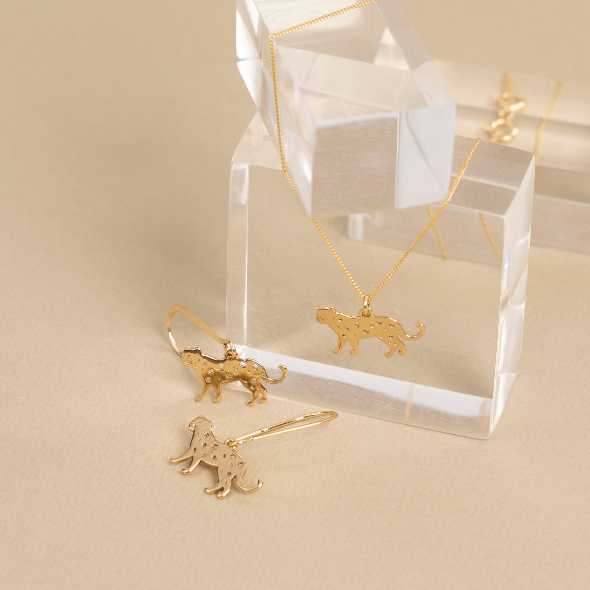 Leopard Necklace (Gold-Dipped Sterling Silver)