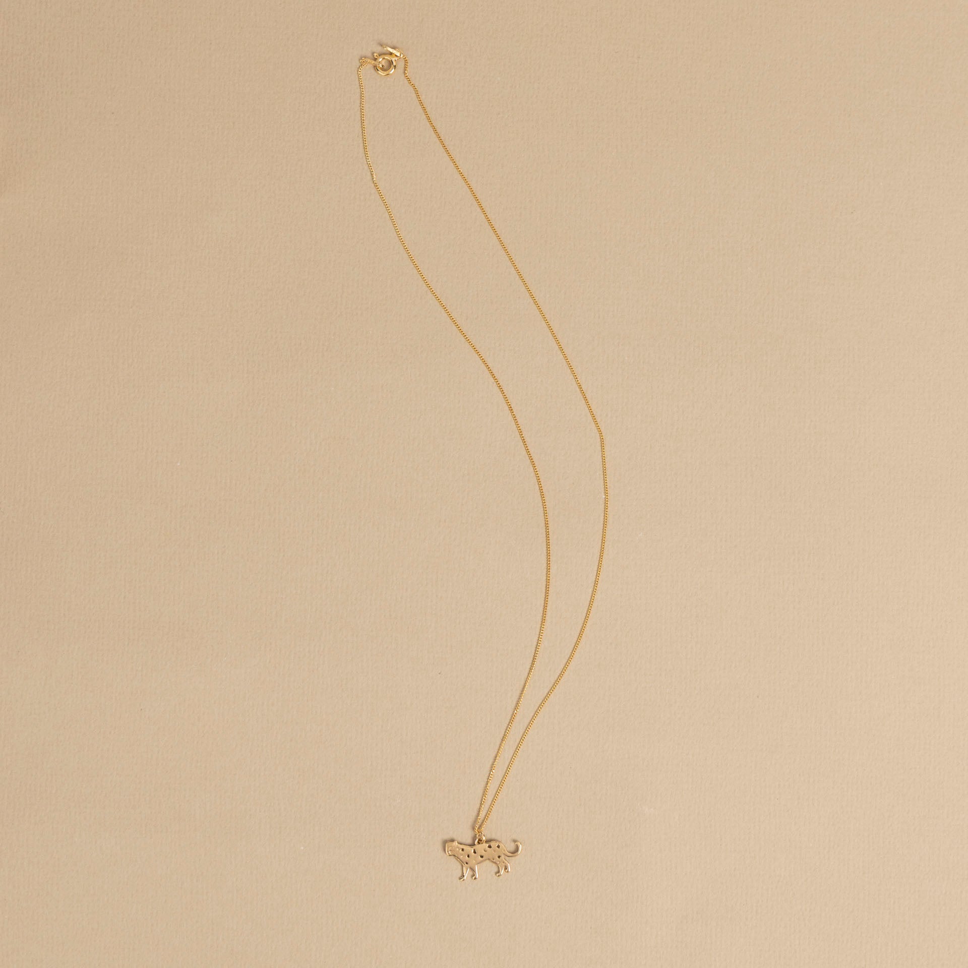 Leopard Necklace (Gold-Dipped Sterling Silver)