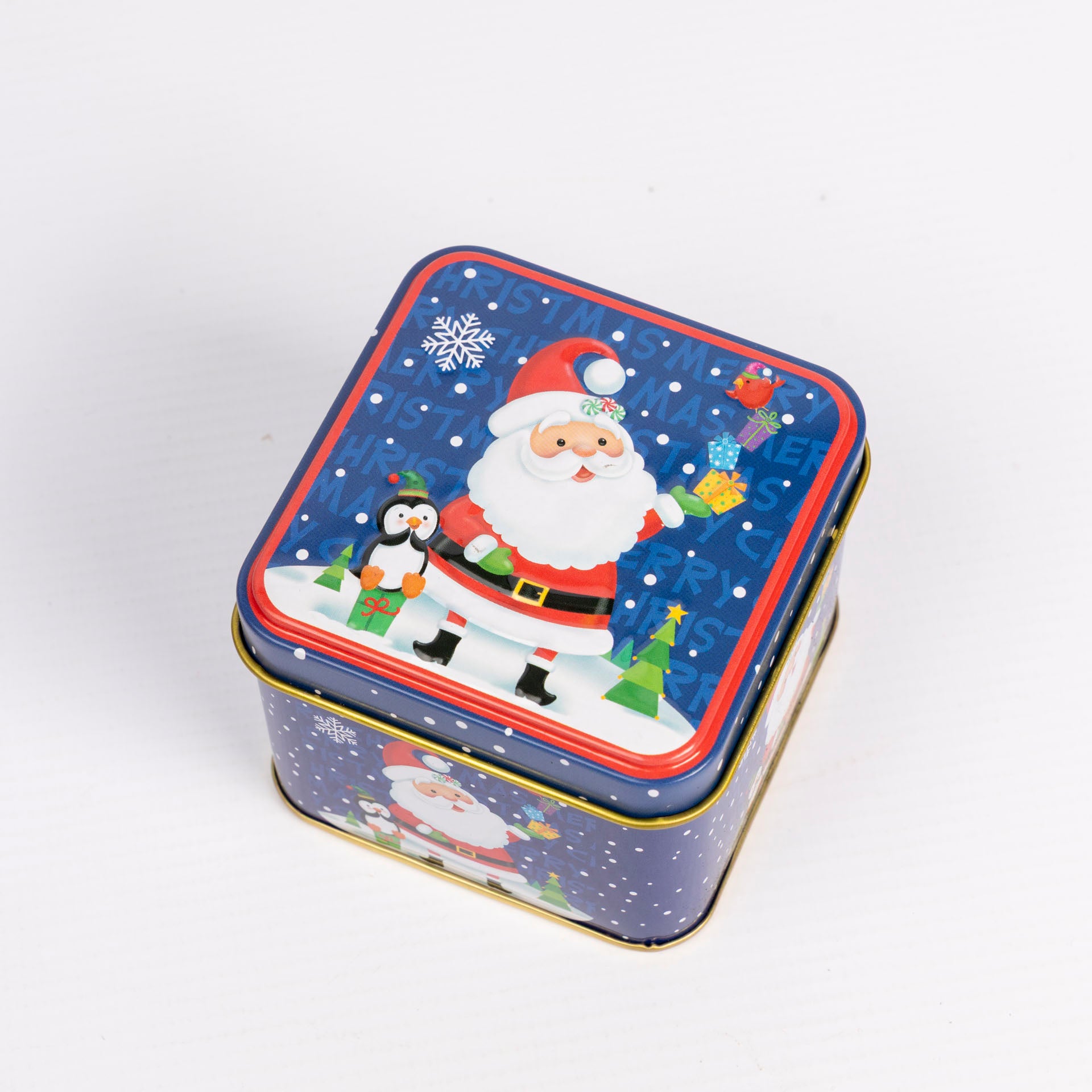 Square Christmas Gift Tins (assorted)