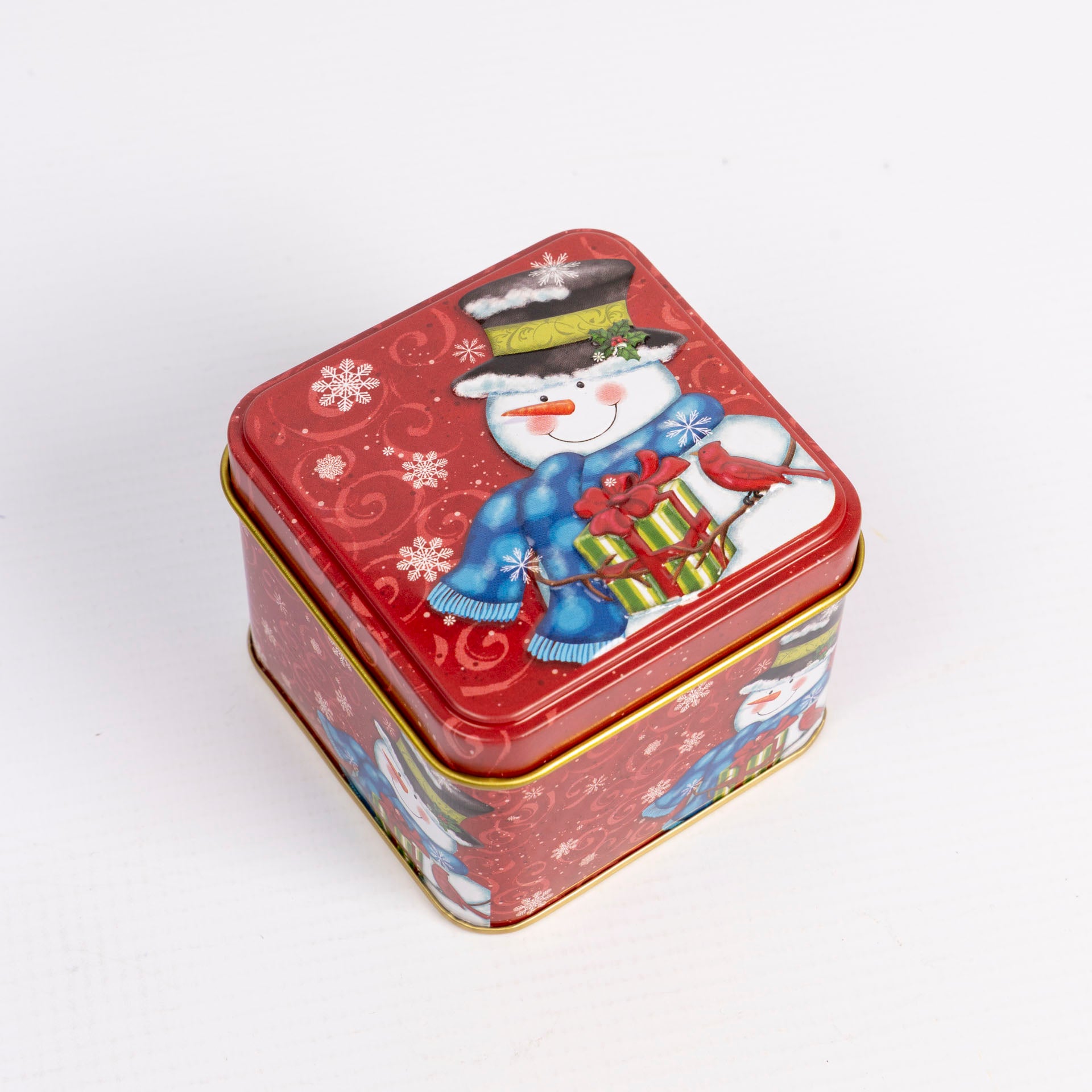Square Christmas Gift Tins (assorted)