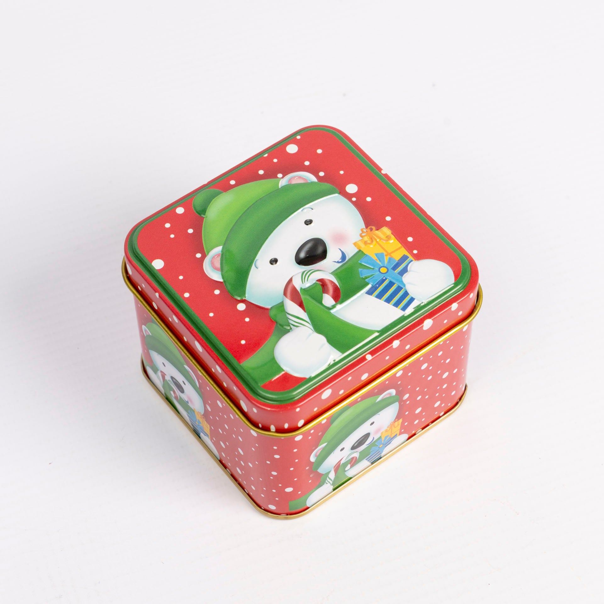 Square Christmas Gift Tins (assorted)