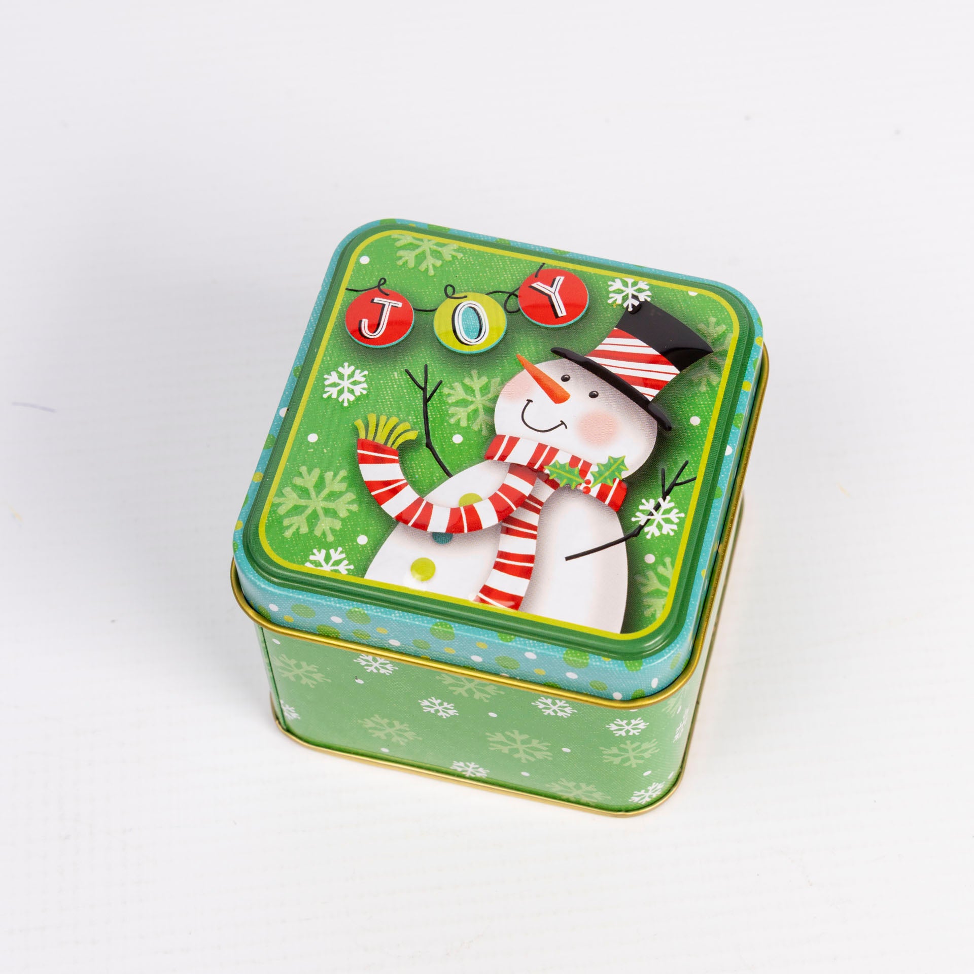 Square Christmas Gift Tins (assorted)