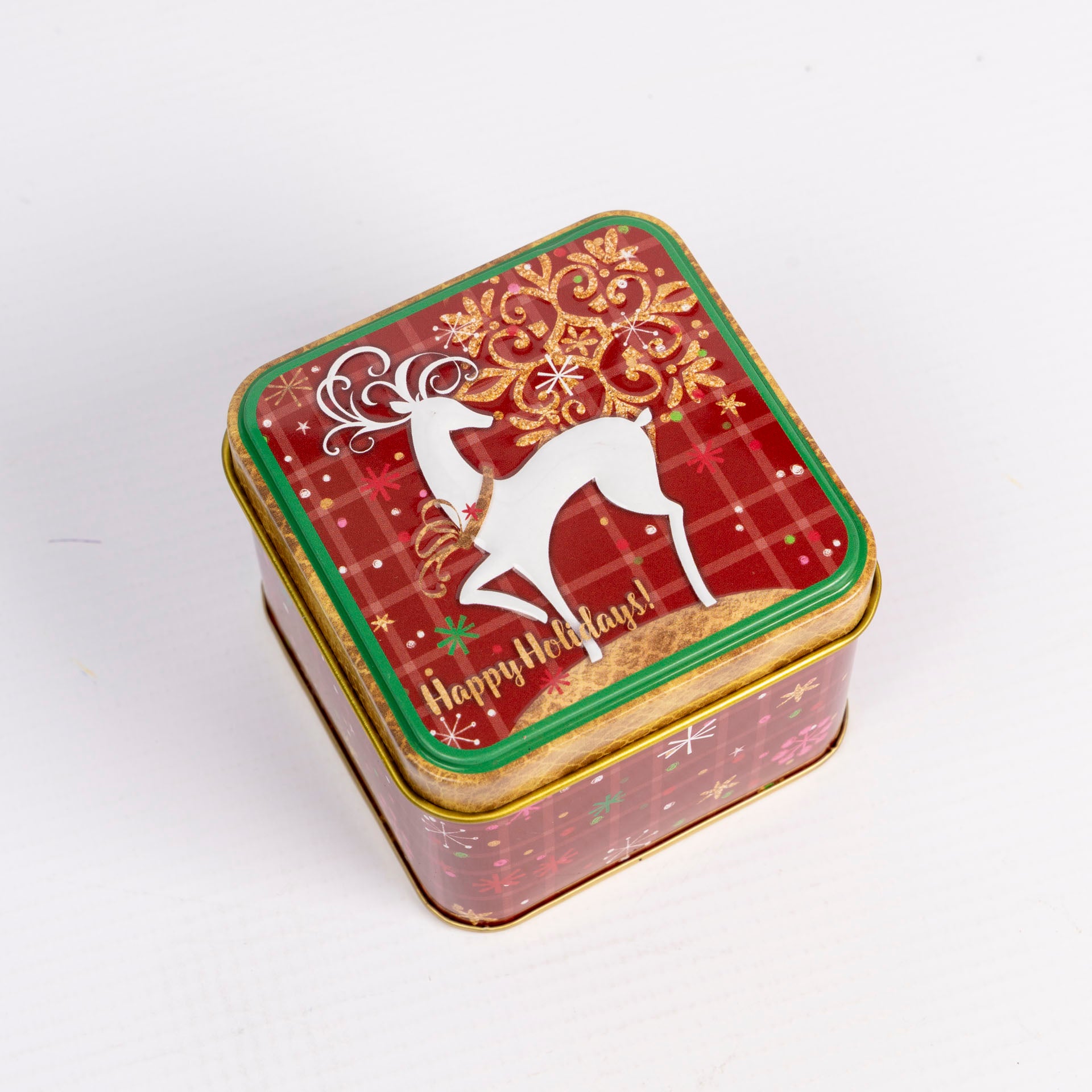 Square Christmas Gift Tins (assorted)