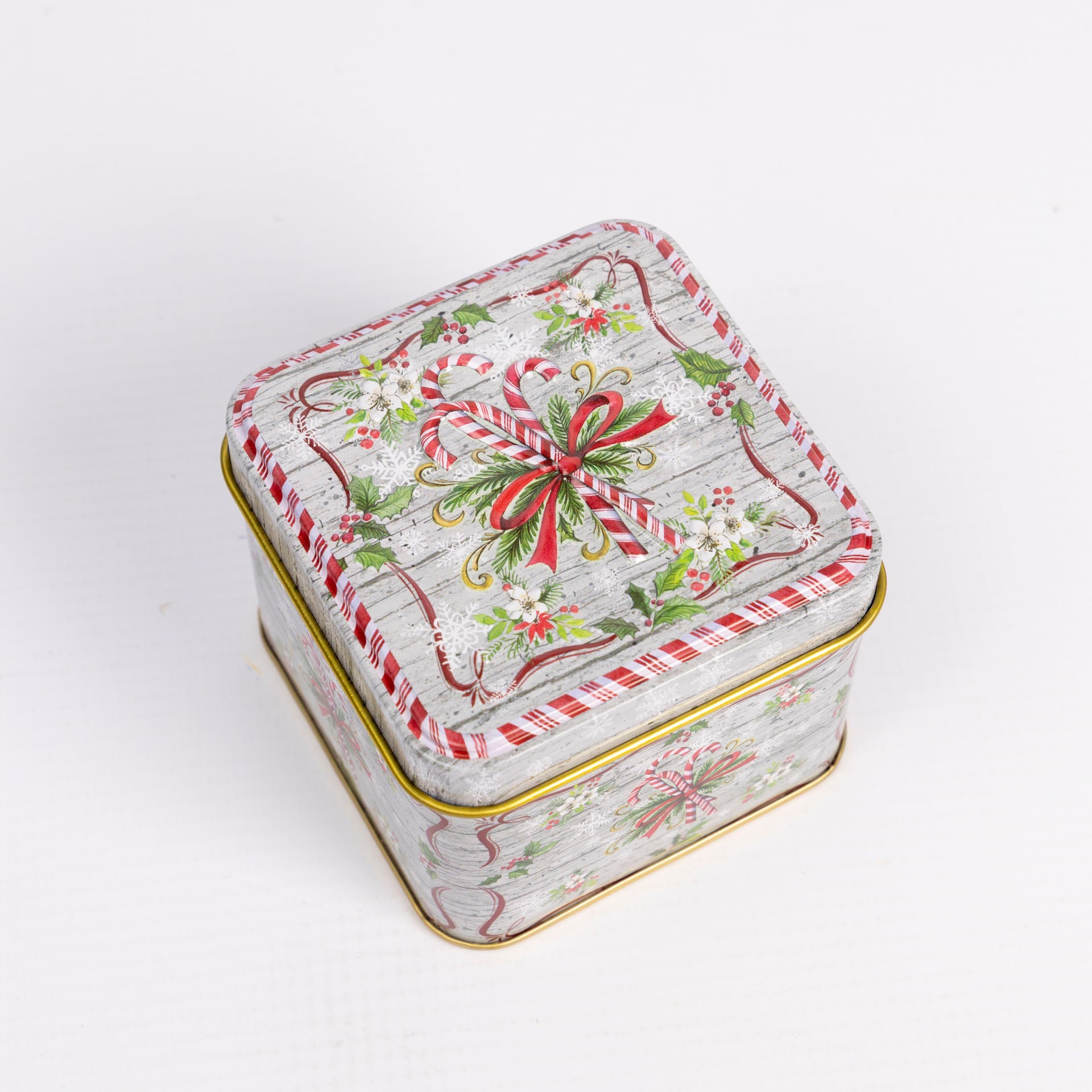 Square Christmas Gift Tins (assorted)