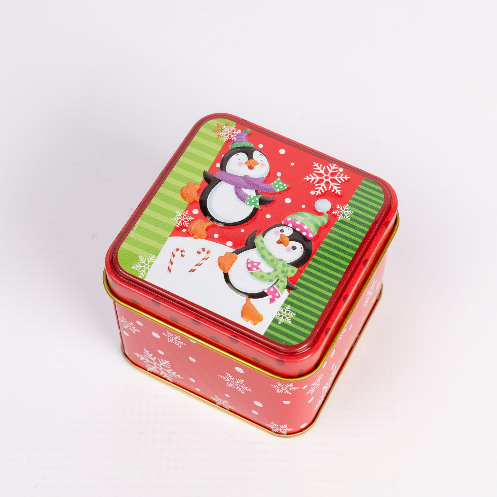 Square Christmas Gift Tins (assorted)