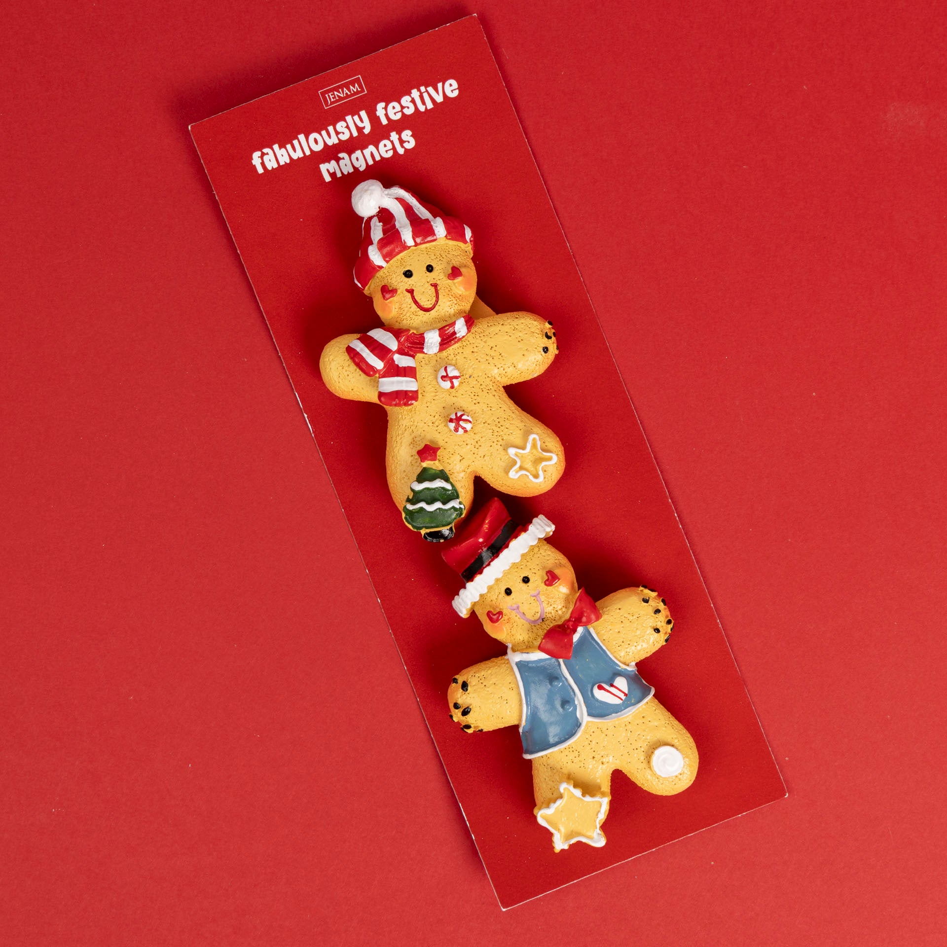 Festive Christmas Fridge Magnets (set of 2 β assorted styles)