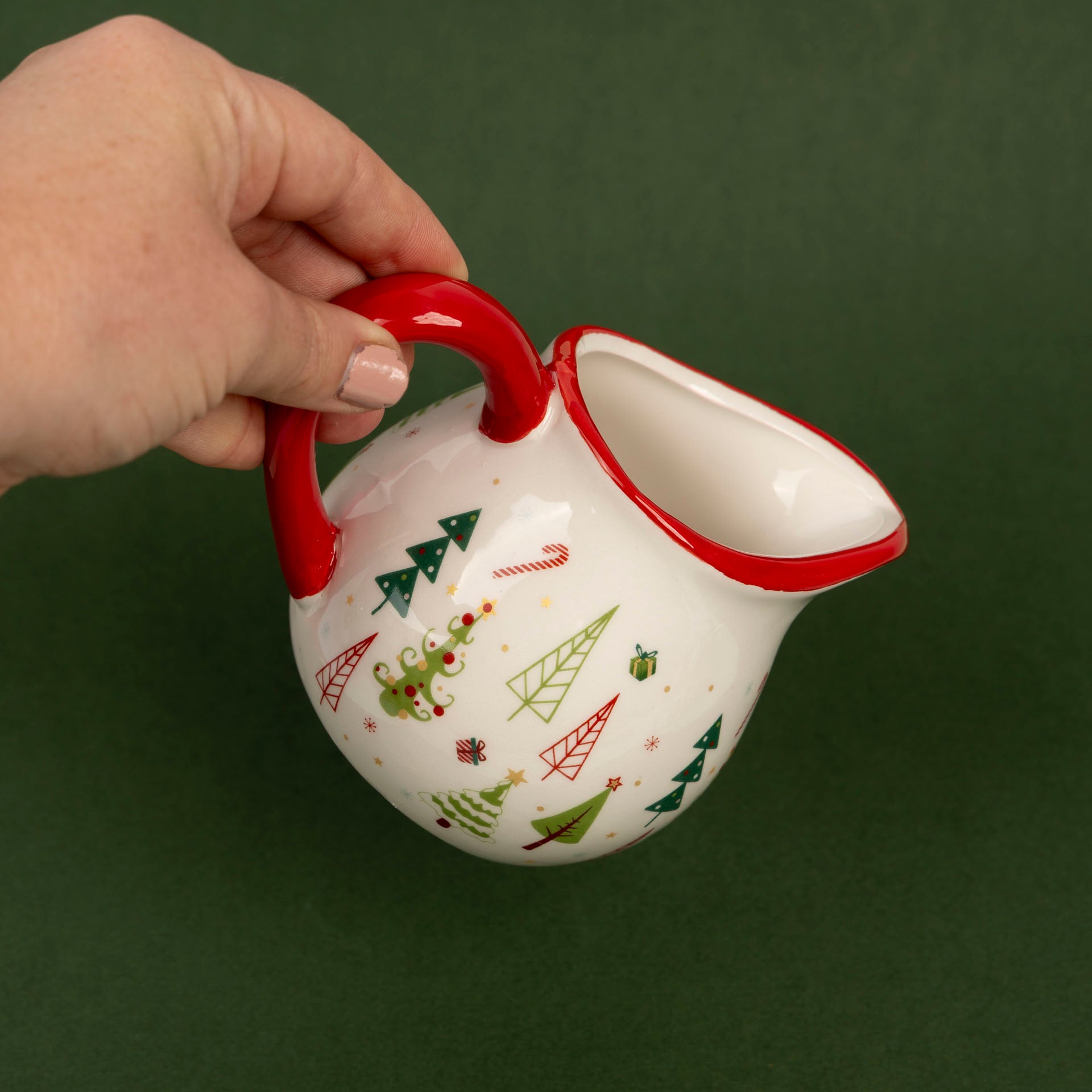 Festive Christmas Ceramic Jug