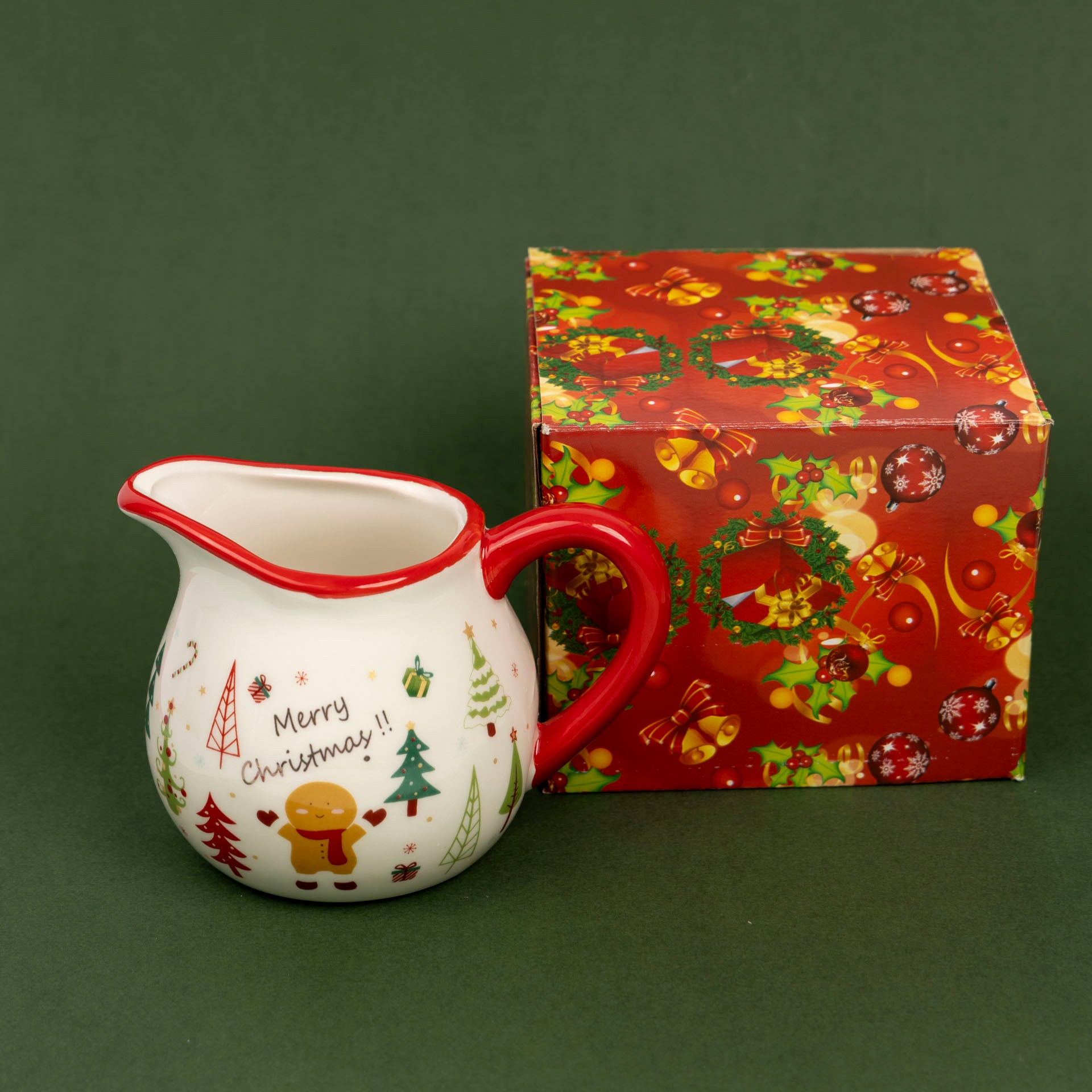 Festive Christmas Ceramic Jug