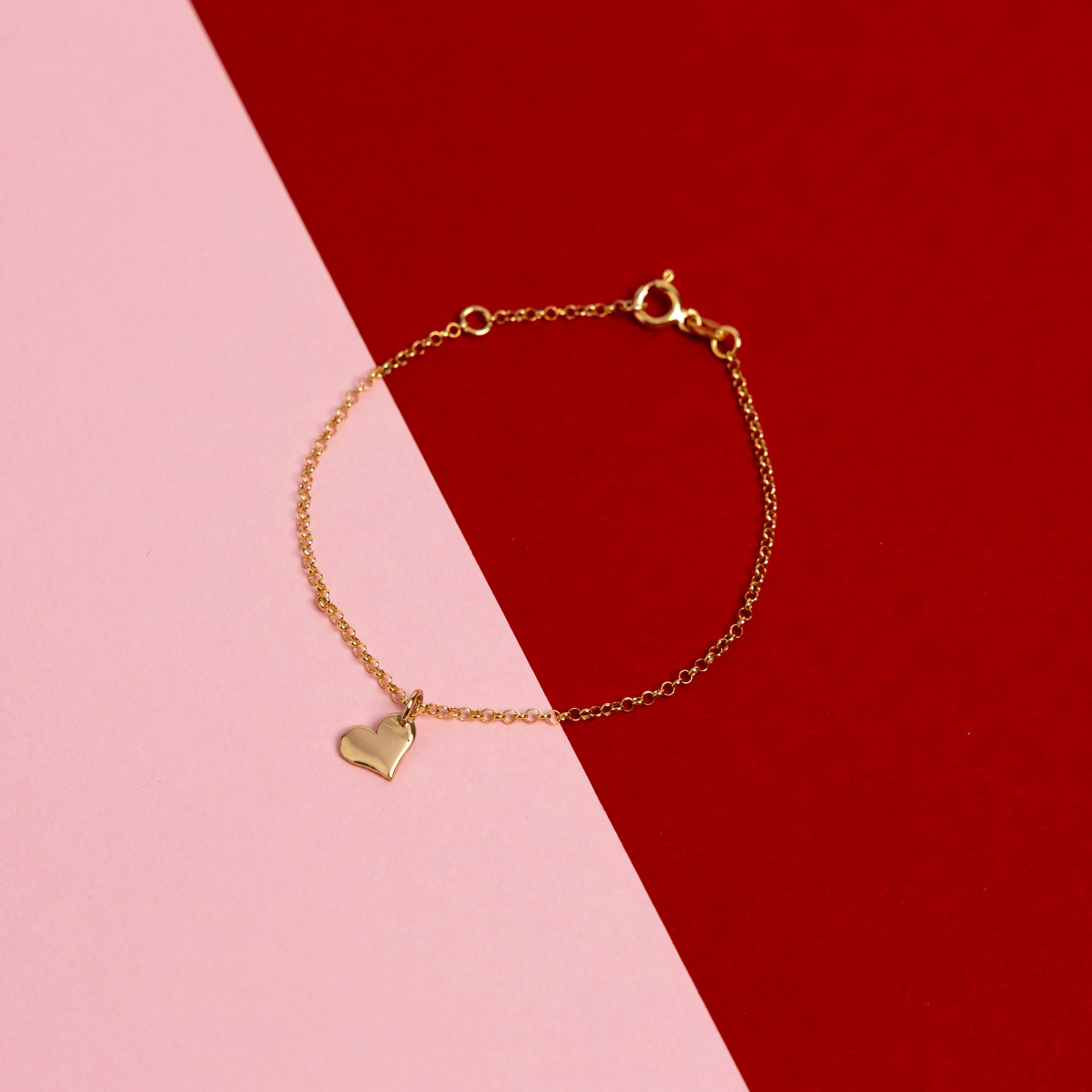 Gold-Dipped Heart Bracelet